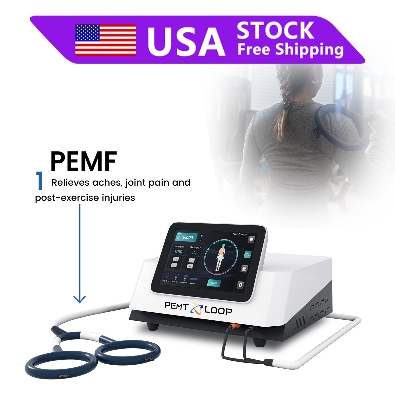 PMST Loop Magnetic Therapy PEMF EMTT Physio Magneto Home Use Massage Machine
