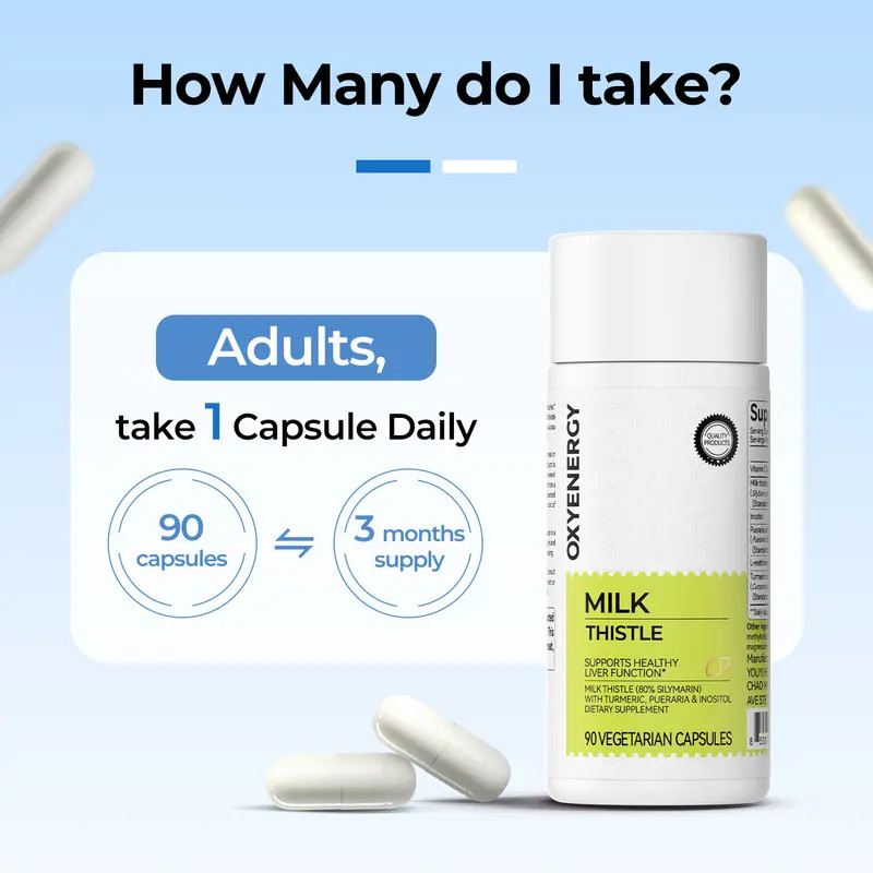 Oxyenergy Milk Thistle Liver Detox ,Colon Cleanse,Natural Support Liver Health