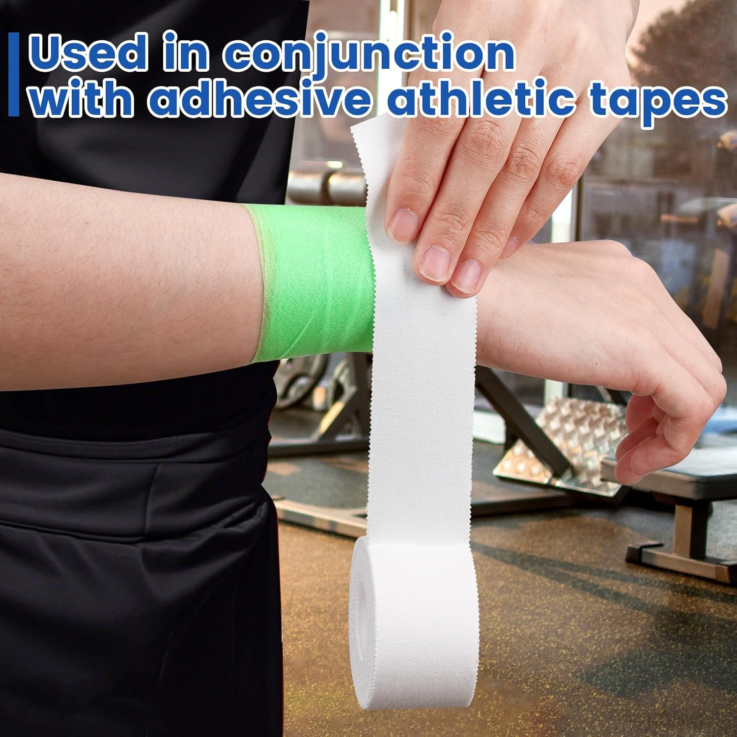 9 Pack Pre Wrap Tape, 9 Colors 2.76 Inch X 11 Yards Prewrap Athletic Tape for Ha