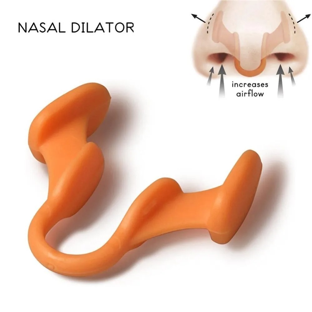 Silicone Nose Clip Anti Snoring Nasal Dilator Stop Aid Easy Breathe for Sleeping