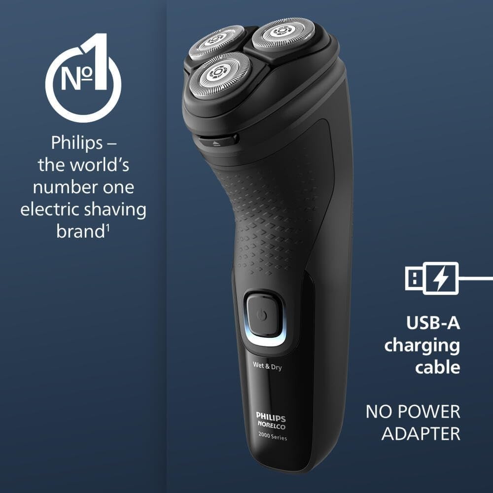 Philips Norelco Shaver 2400 Series Wet/Dry, Pop-up Trimmer, X3001/90, Black