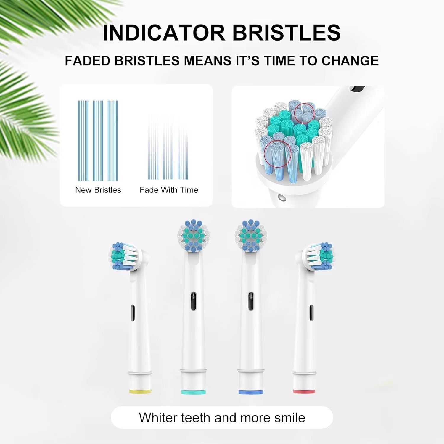 20PCS Precision Electric Toothbrush Replacement Fit For Oral Braun Brush Heads