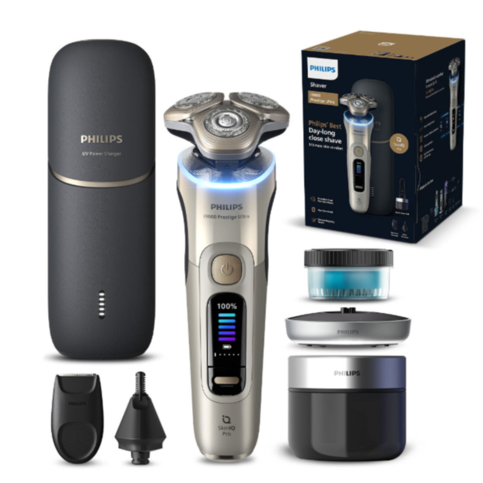 Philips i9000 Prestige Ultra XP9403/49 Rotary Shaver Wet Dry