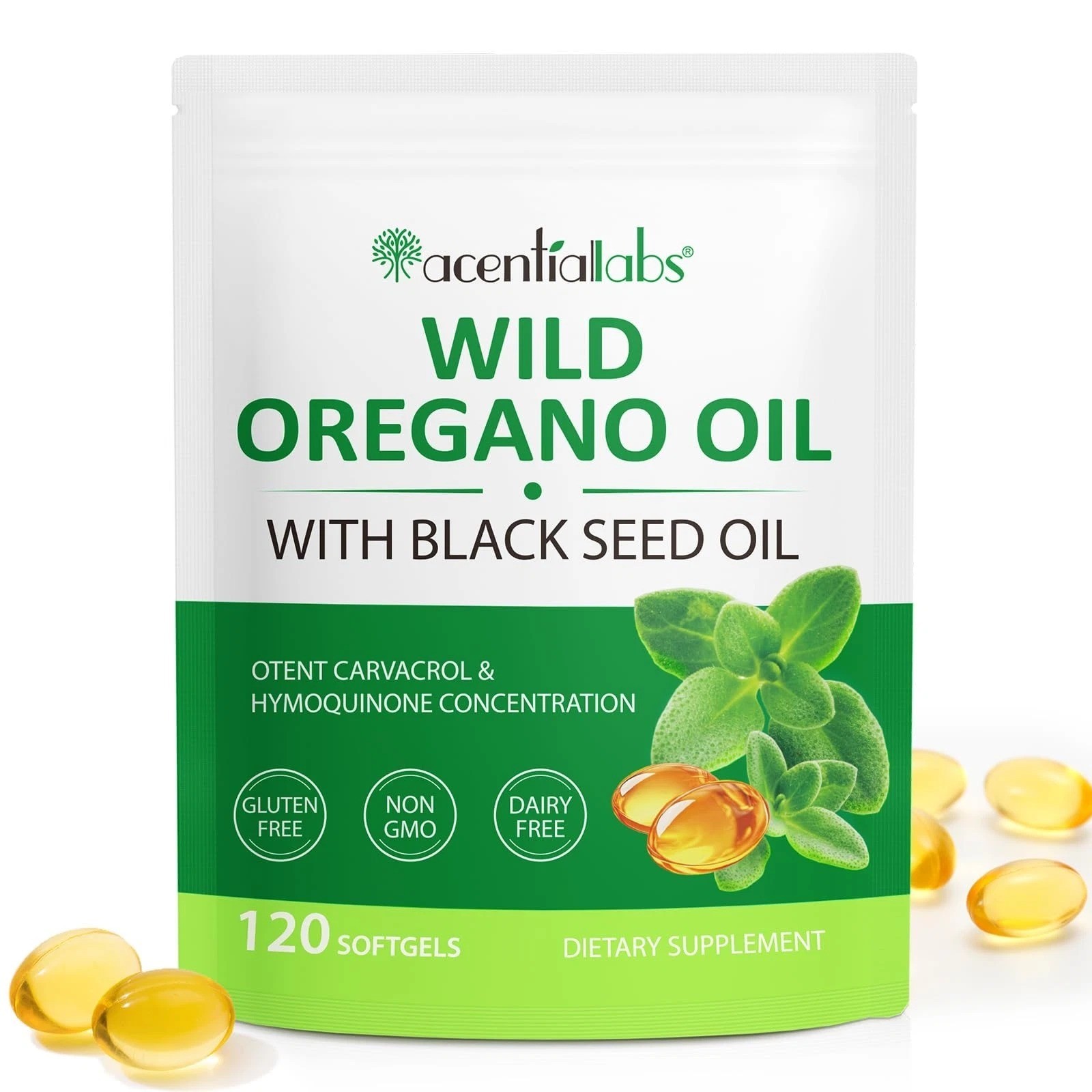 Resilia Oil Of Oregano With Black Seed Oil 6,000MG