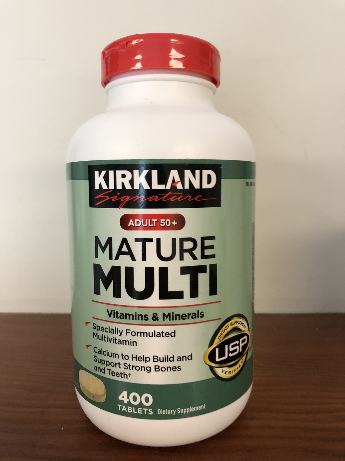 Kirkland Signature Adult 50+ Mature Multi Vitamins, Minerals 400 Tablets Exp2/27