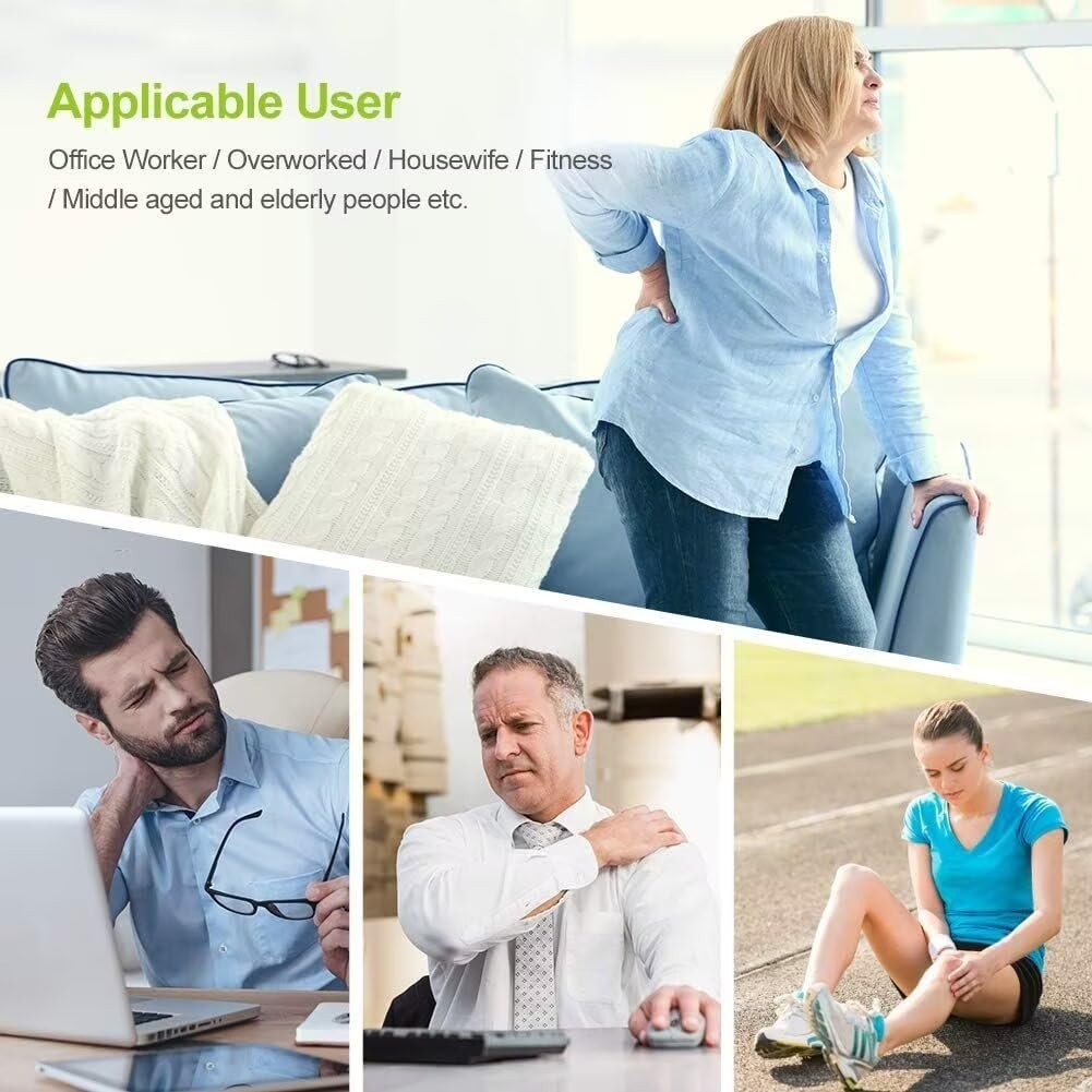 Dual Channel TENS Unit Muscle Stimulator – 20 Modes, 2″ & 2″x4″ Electrode Pads