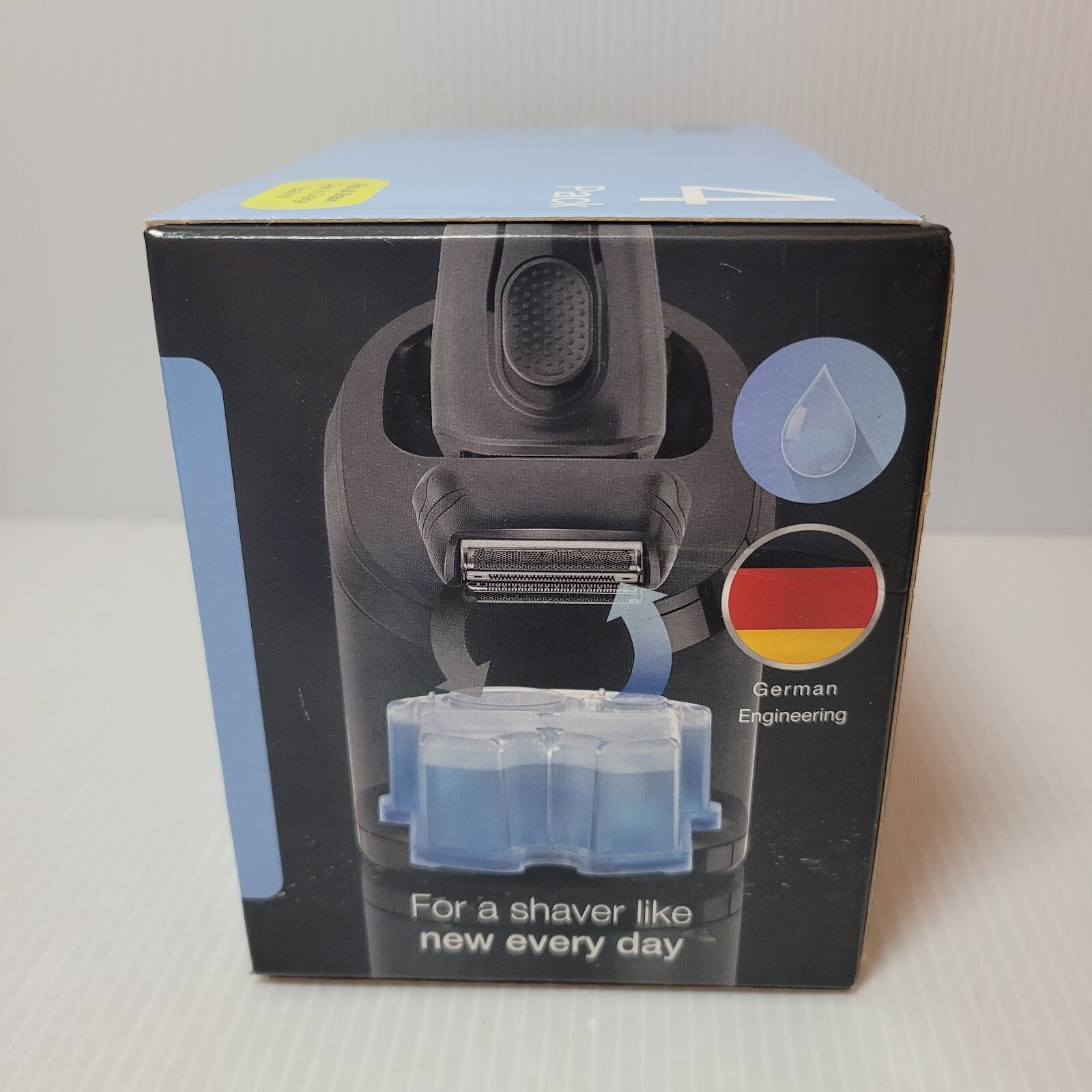 3 Genuine Braun Shaving Station Clean & Renew Refill Cartridges 4 Pk Lemon-Fresh