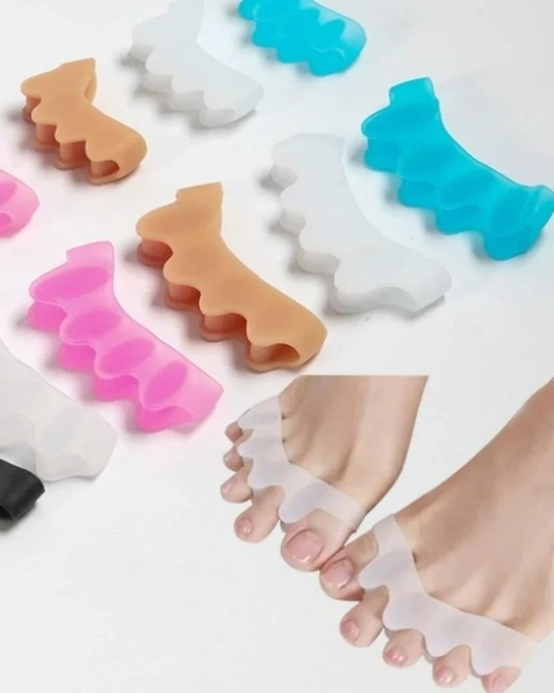 Toe Separators Silicone Bunion Corrector Gel Toe Spacers Foot Alignment