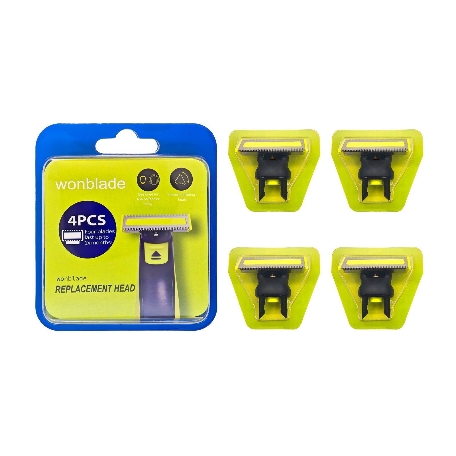 4PCS Replacement Heads Compatible with One – Blades QP2515 QP2520 QP6520