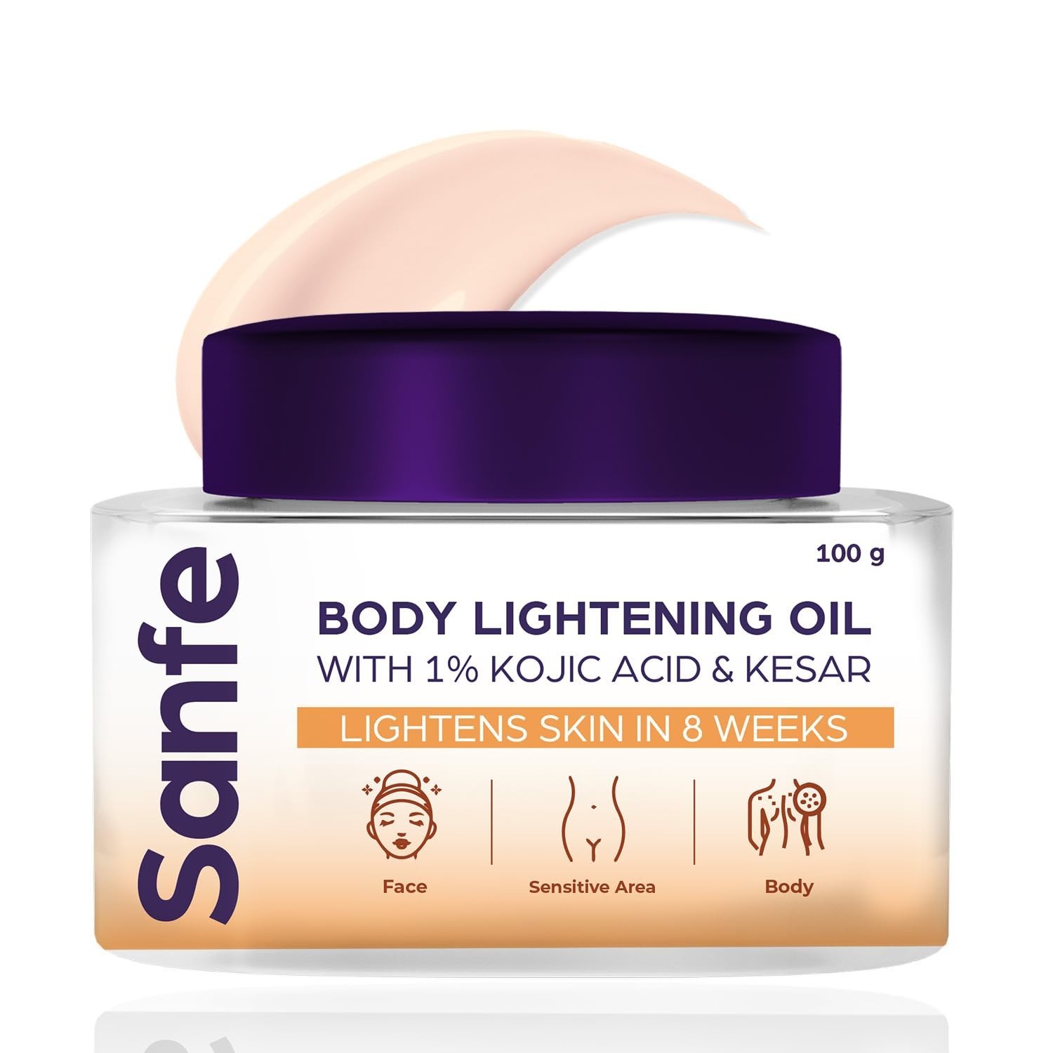 Sanfe Body Lightening Oil Body Pigmentation & Dark Patches 100gm