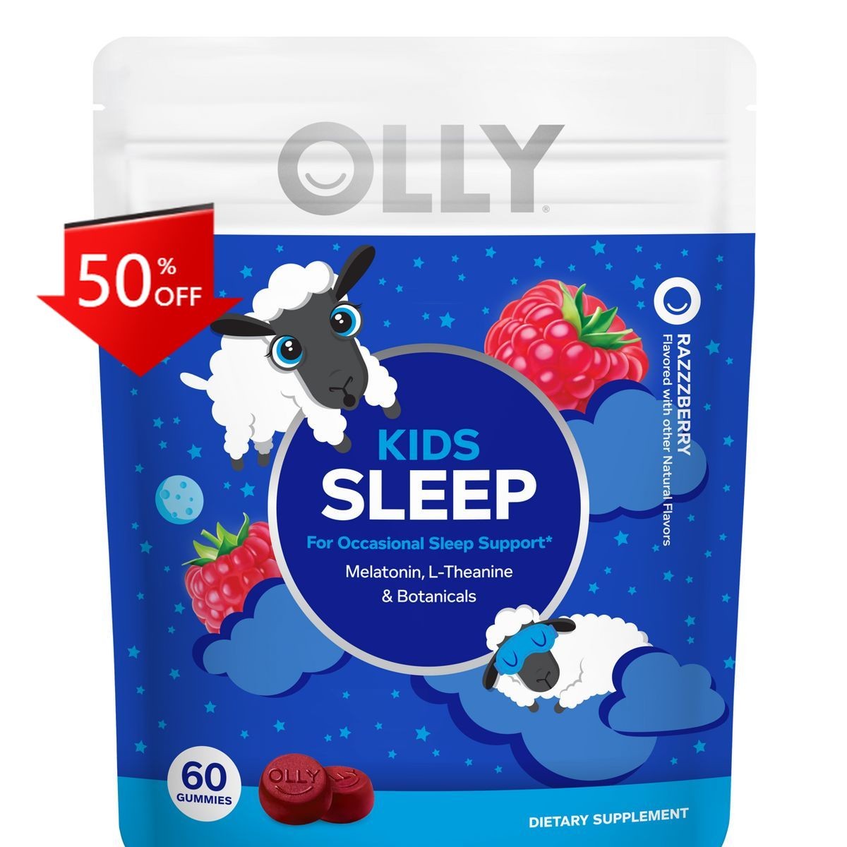 OLLY Kids Sleep Multivitamins Gummies – 60ct: Vitamins, Package Quantity 60