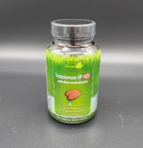 Irwin Naturals Testosterone UP Red with Nitric Oxide Booster 32 Liquid Soft-Gels