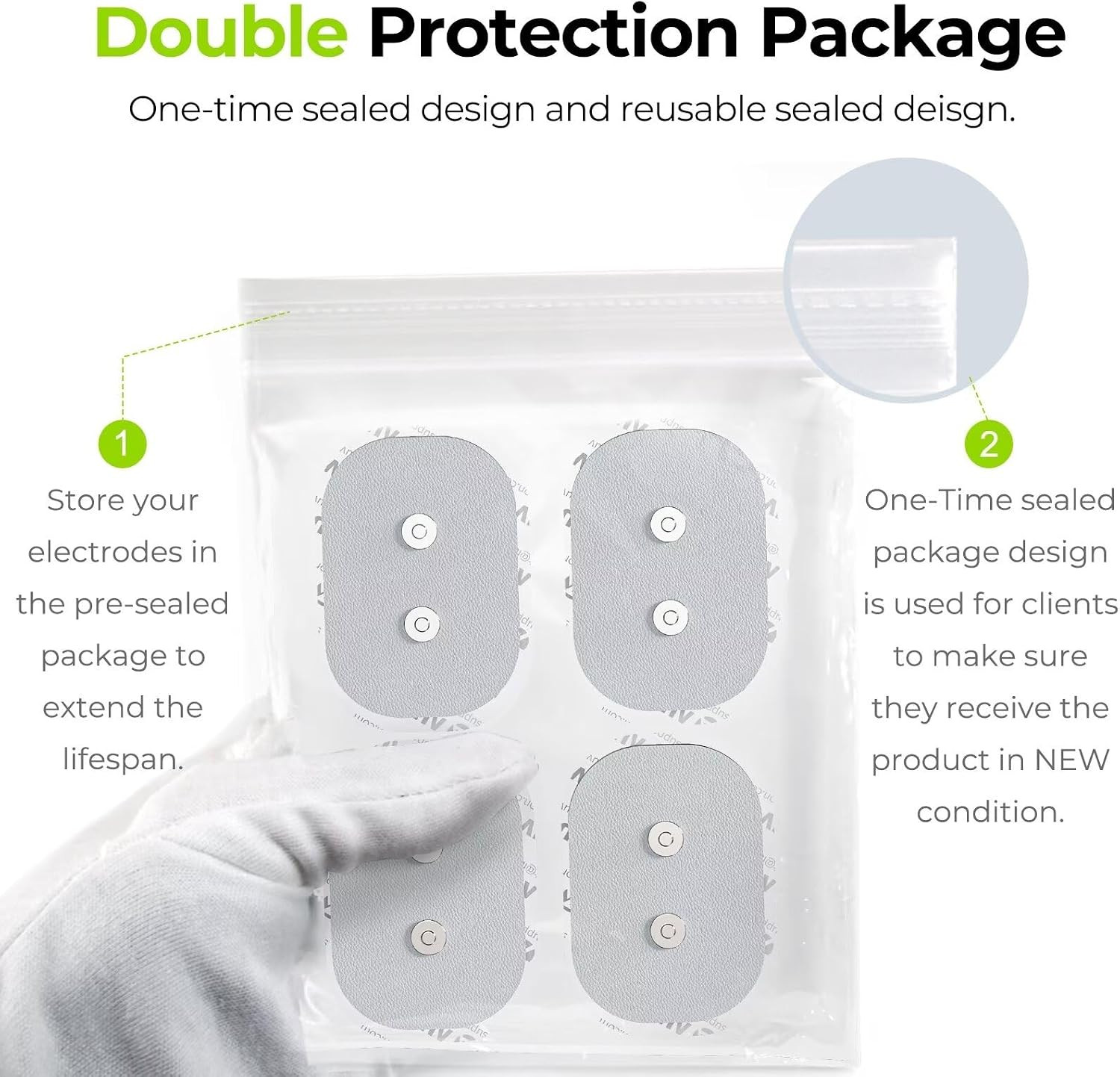 Wireless TENS Unit Electrode Pads Only Compatible with Wireless