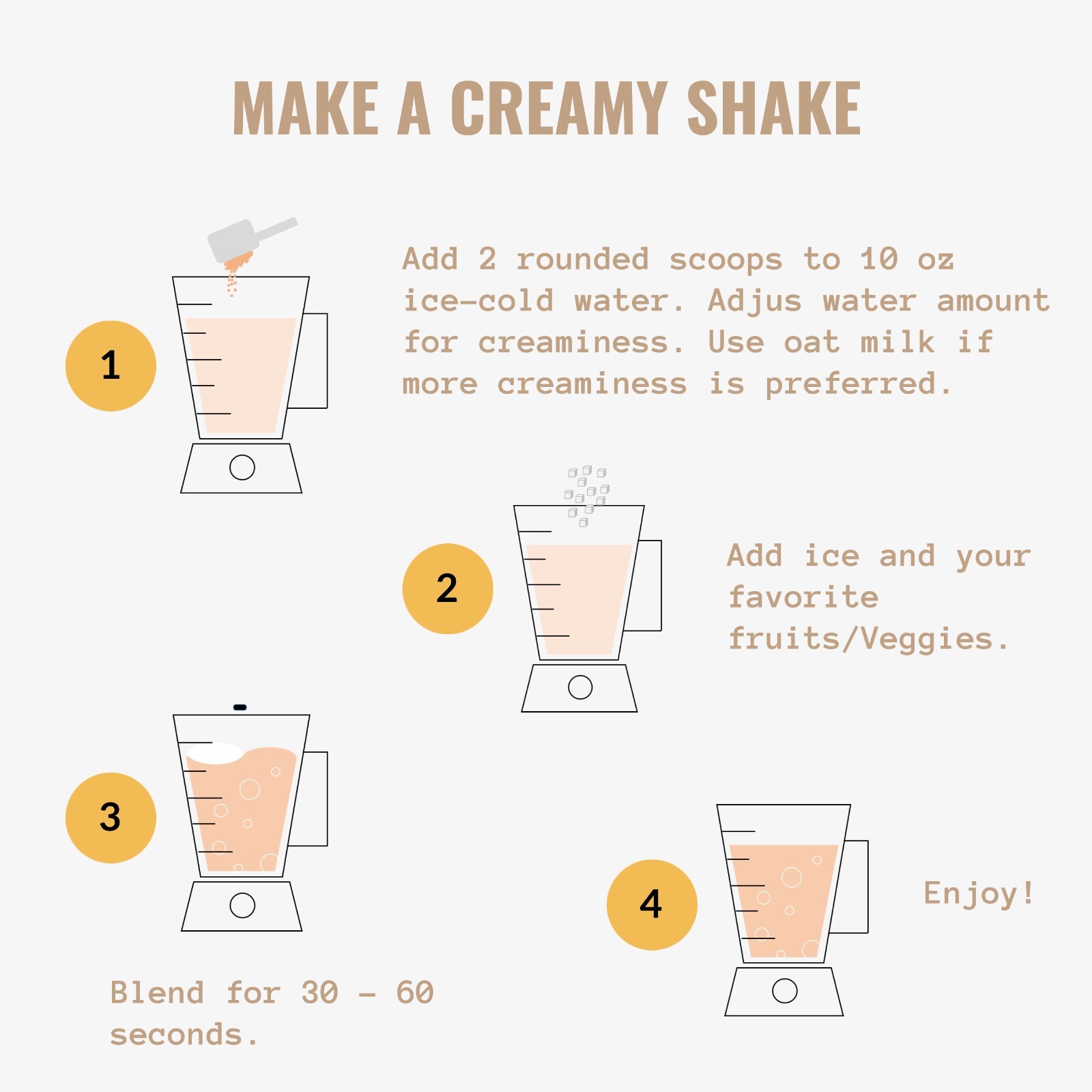 Vegan Meal Replacement Shake Vanilla Cookie – 15 Plant Based Protein Meals