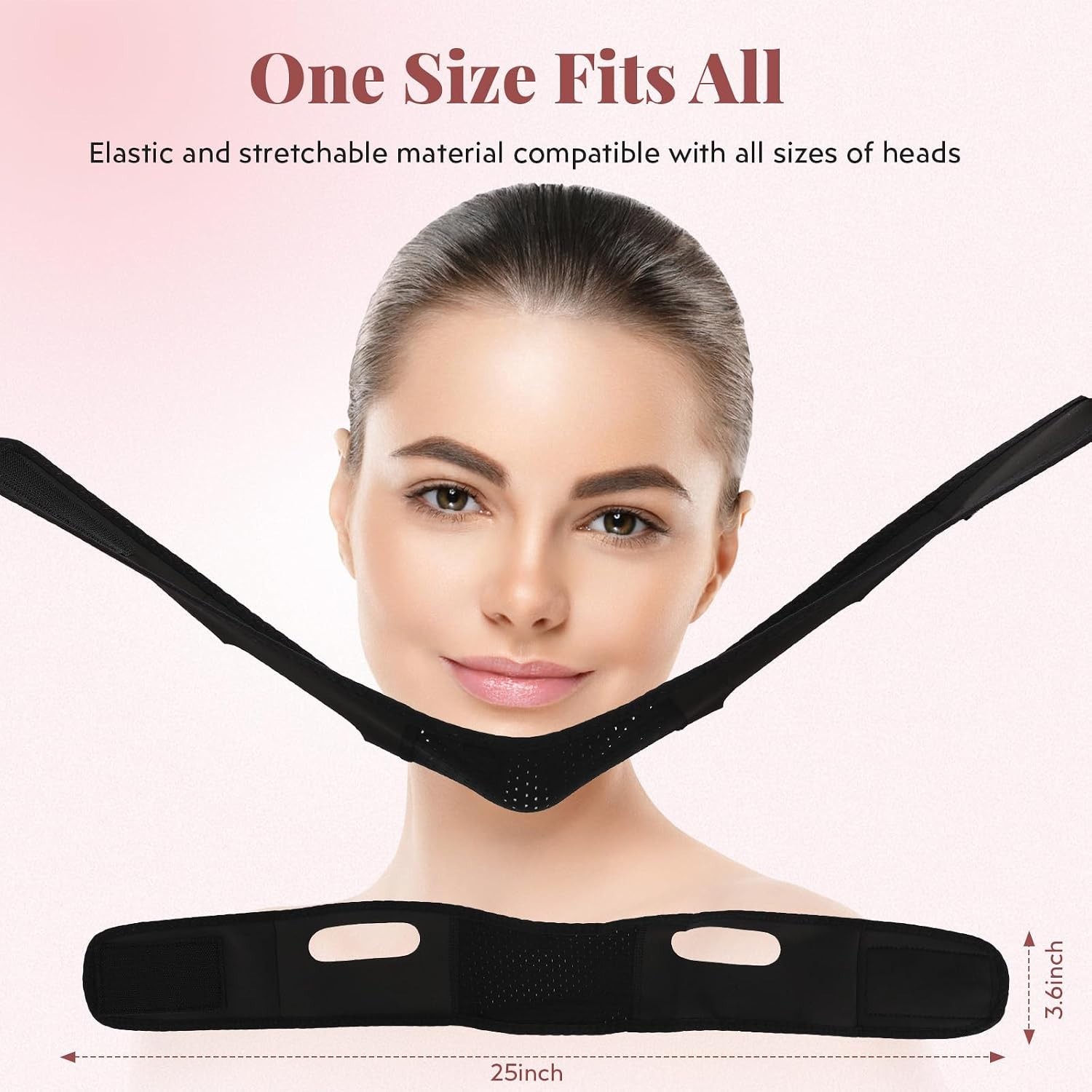 Reusable Chin Strap with Lifting Effect – Adjustable Jawline Shaper for Sleep