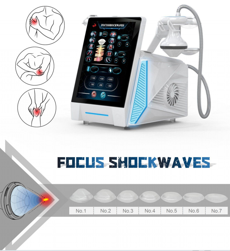 Piezo Wave ESWT Focused Shockwave Therapy Machine for Physio Pain Rehibilitation