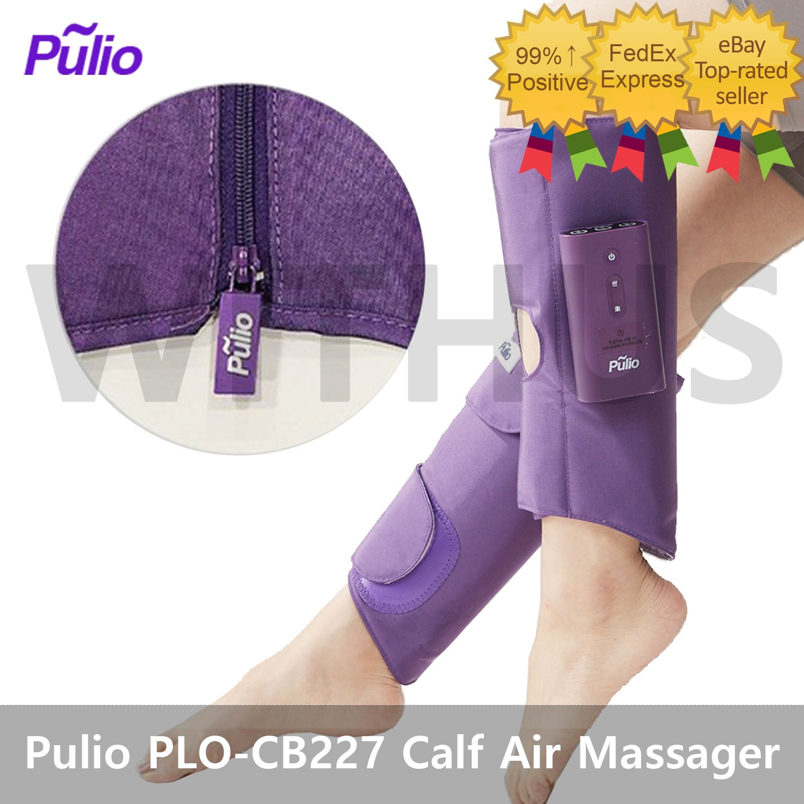 Pulio PLO-CB227 Wireless Heat Air Pressure Calf Massage Machine Air Massager