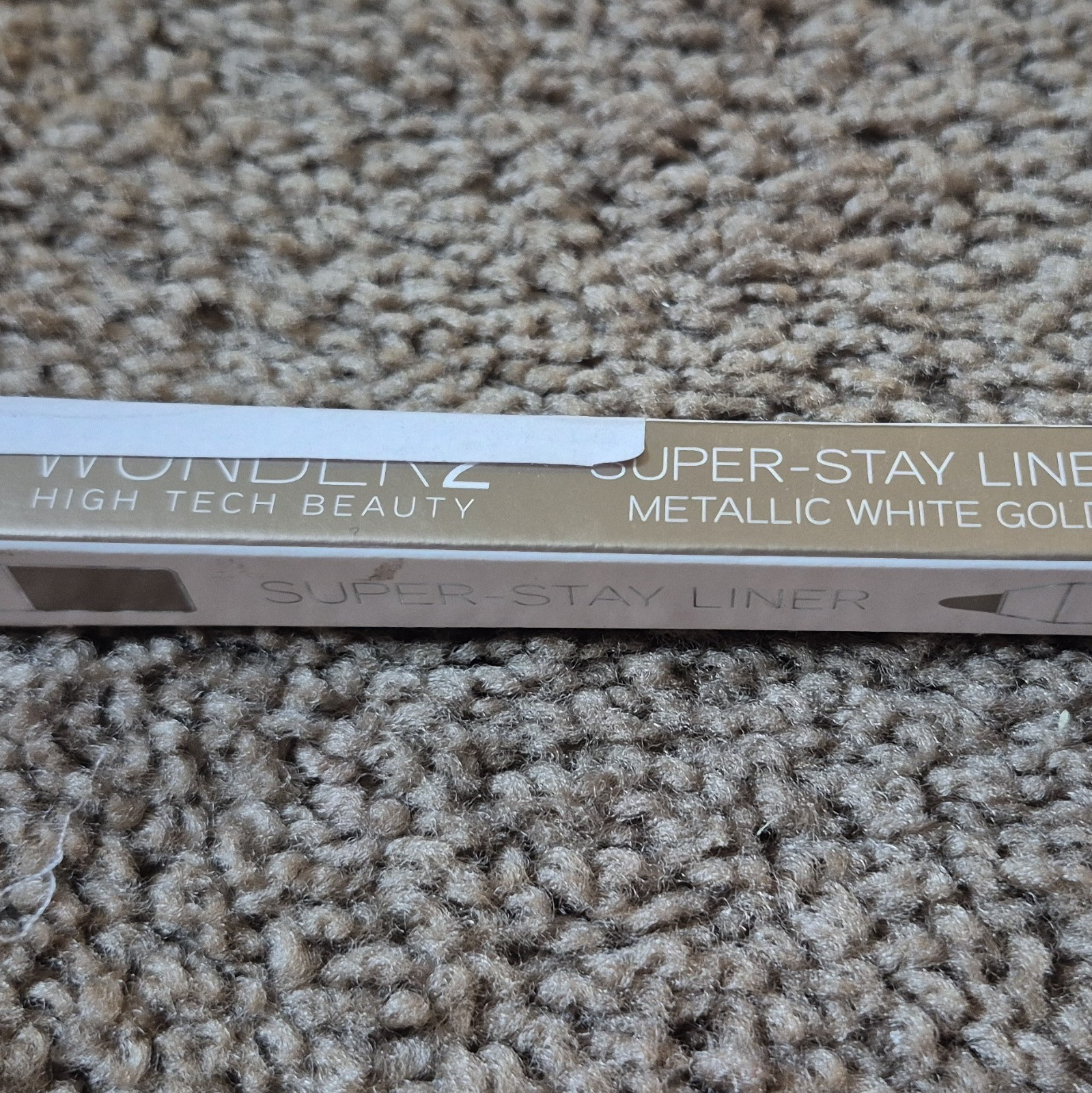WUNDER2 Super-Stay Liner Long Lasting Eyeliner Pencil Metallic White Gold