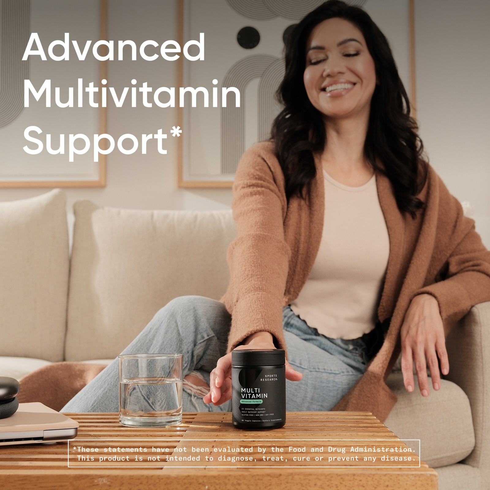 Multivitamin Advanced Formula 23 Essential Vitamins, Minerals CoQ10 Iodine 60 Ct