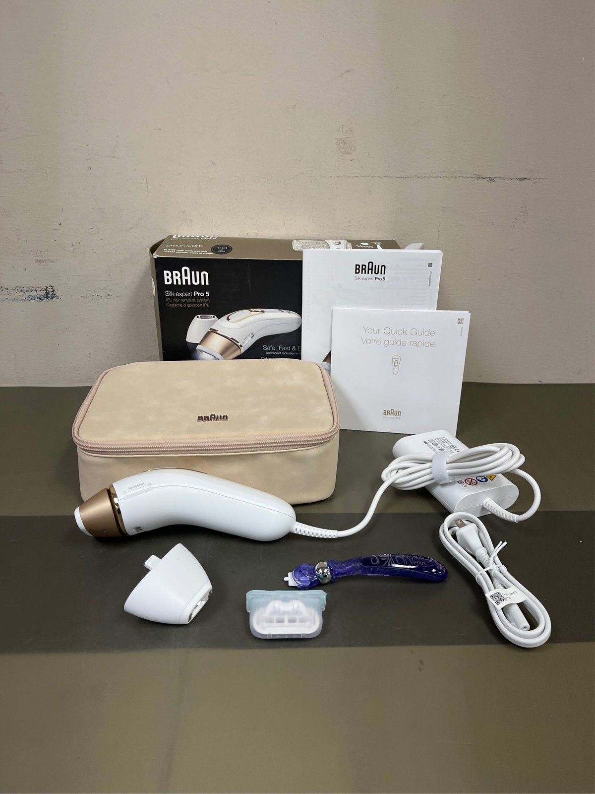 Braun Silk·expert Pro 5 PL5137 IPL, At-Home Hair Removal System, White&Gold 6
