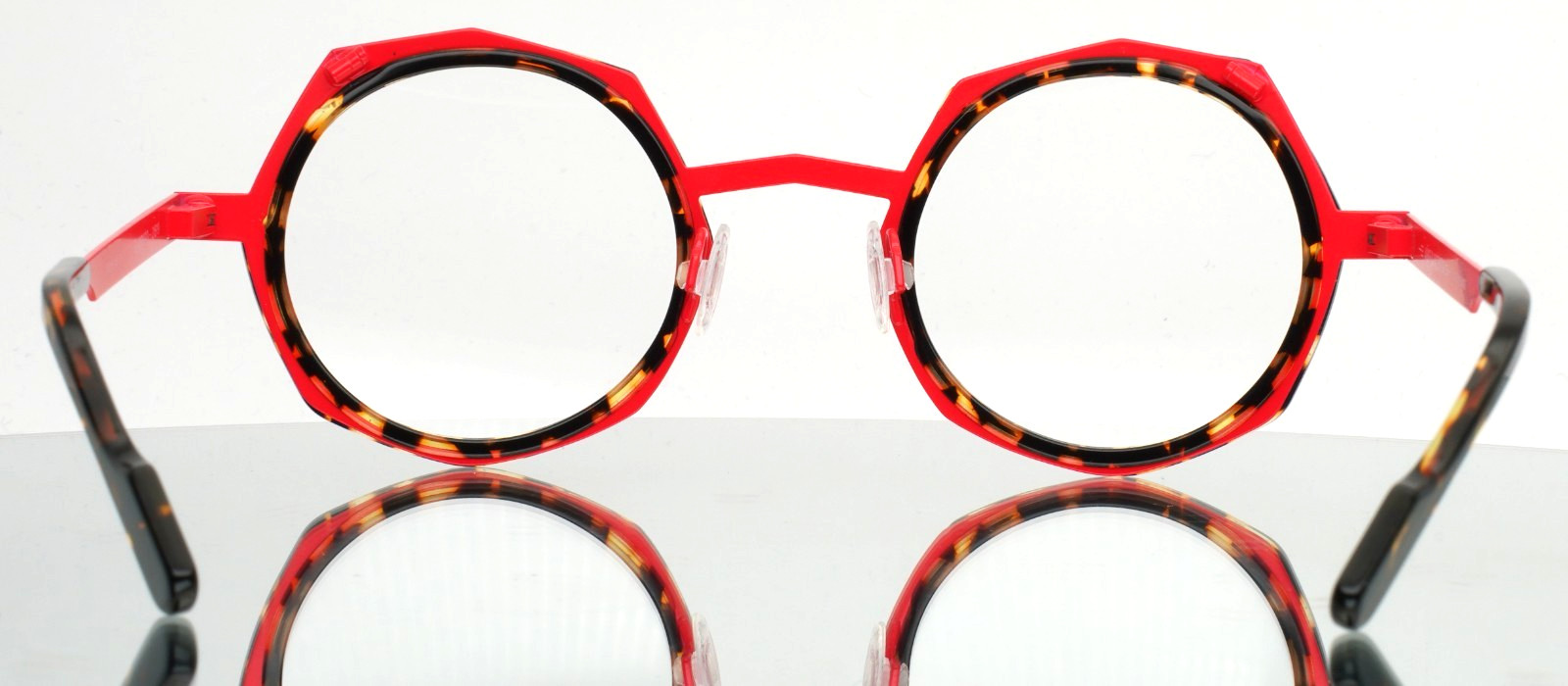 ANNE ET VALENTIN Flamingo 21B19 Tortoise Red Womens Eyeglasses 46-24-145 B:42