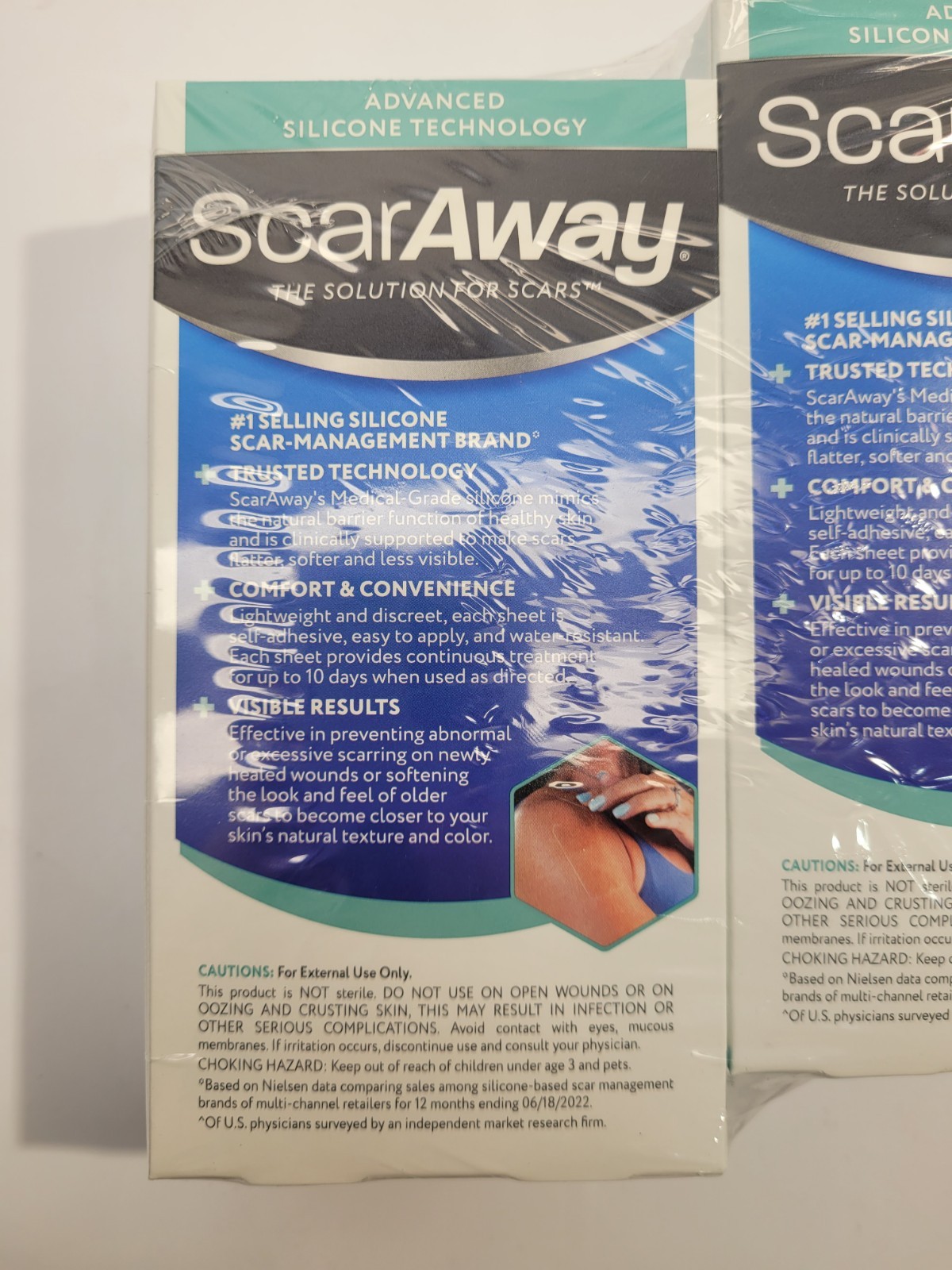 Lot of 3 ScarAway Medical-Grade Clear Silicone Scar Sheets 6 Sheets Each NEW