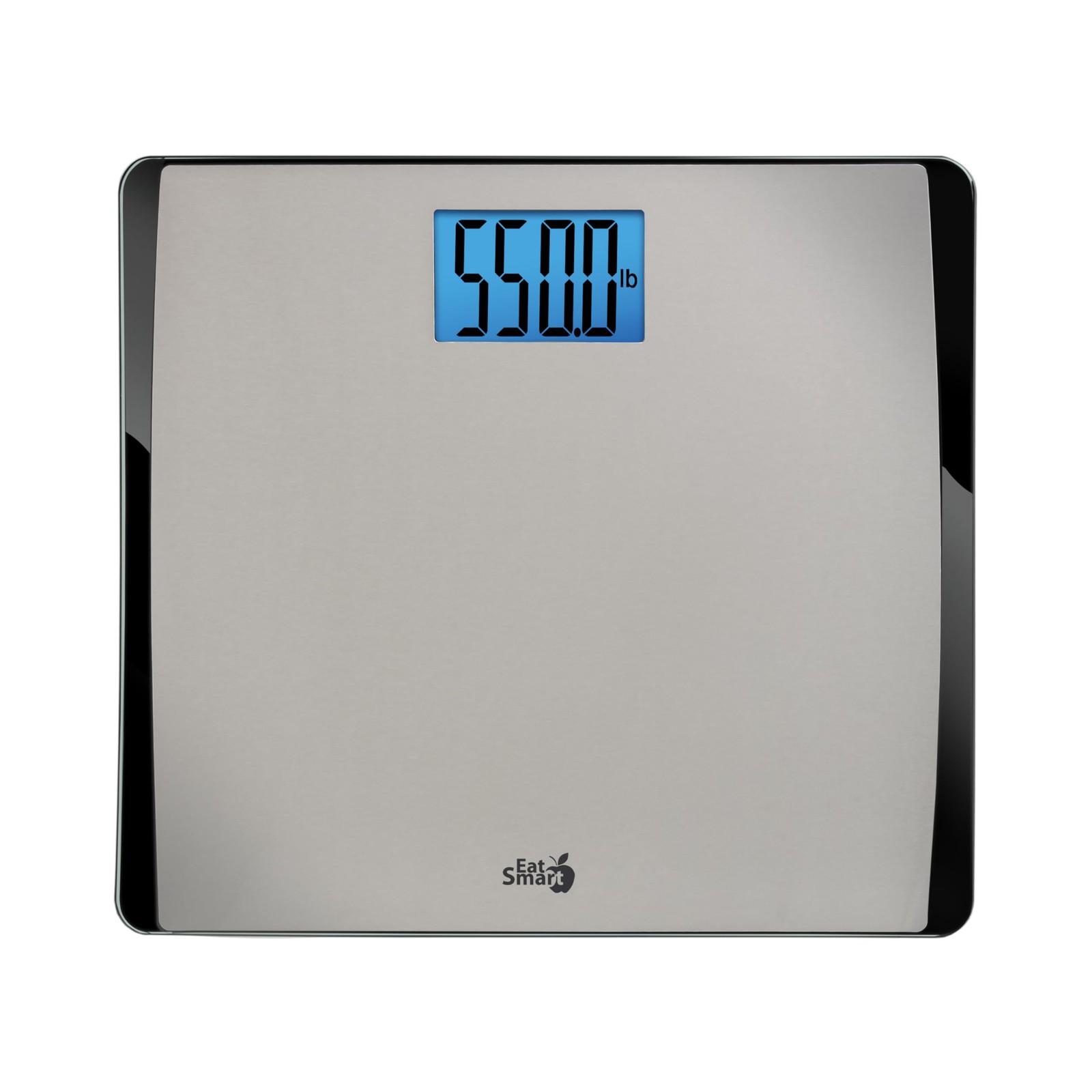 Eat Smart Precision 550 lb Extra-Wide Stainless Steel Digital Bathroom Scale