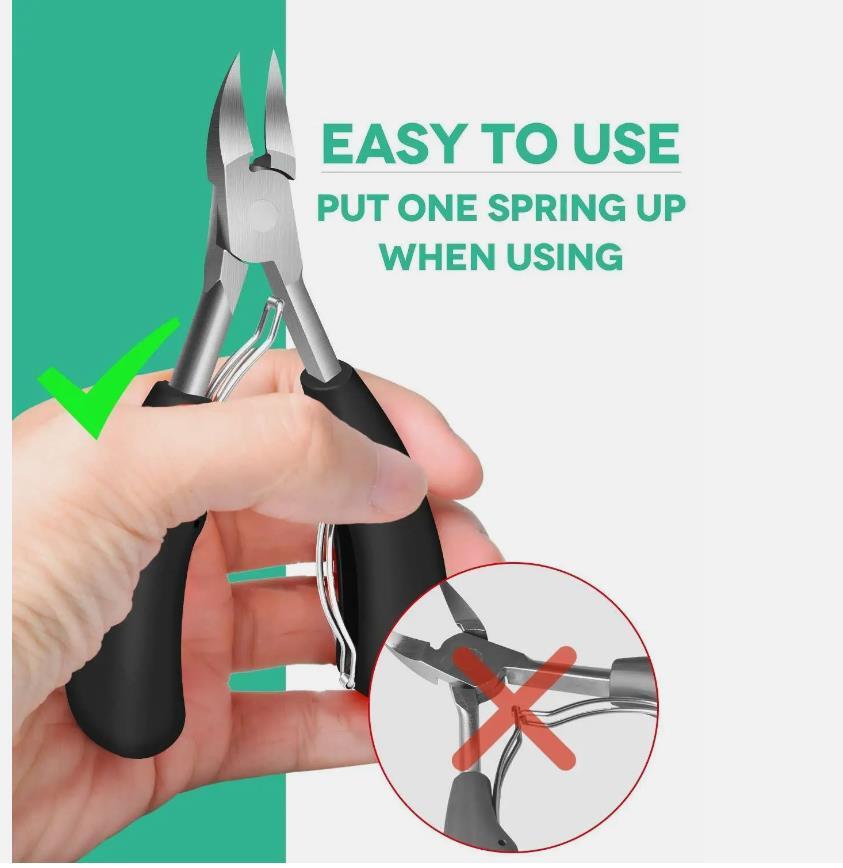 Toenail Clippers Fits Thick Ingrown Toe Nails Heavy Duty Precision Nail Scissor