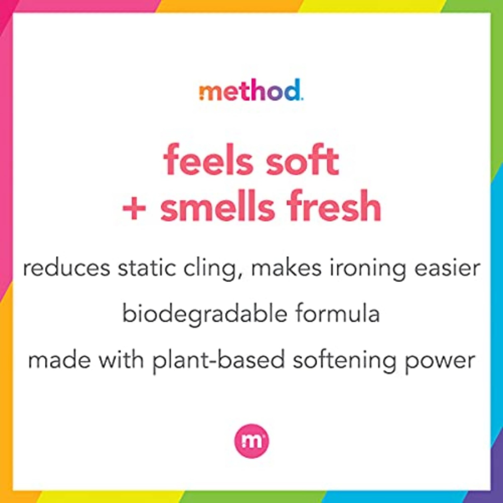 Fabric Softener Method Beach Sage 53.5oz 45 Loads Pack Ounces
