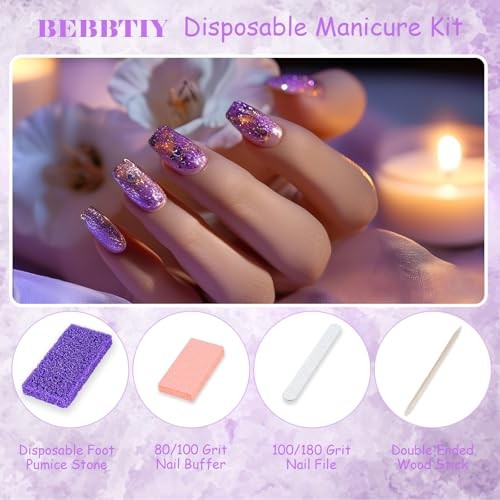 Disposable Pedicure Kit Sets, 4 in 1 Nail Salon Manicure pack of 20 20.0