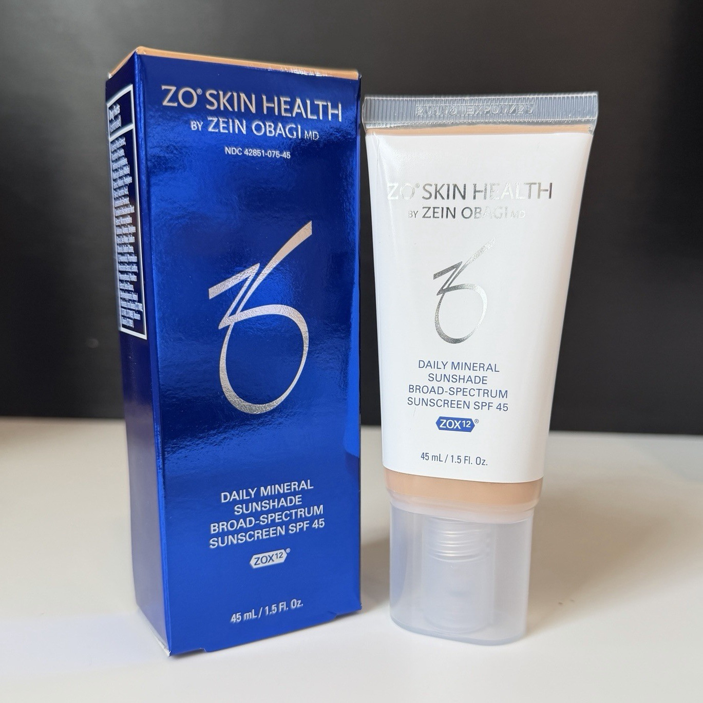 ZO Skin Health Daily Mineral Sunshield SPF 45 Broad Spectrum Light Medium 45 mL