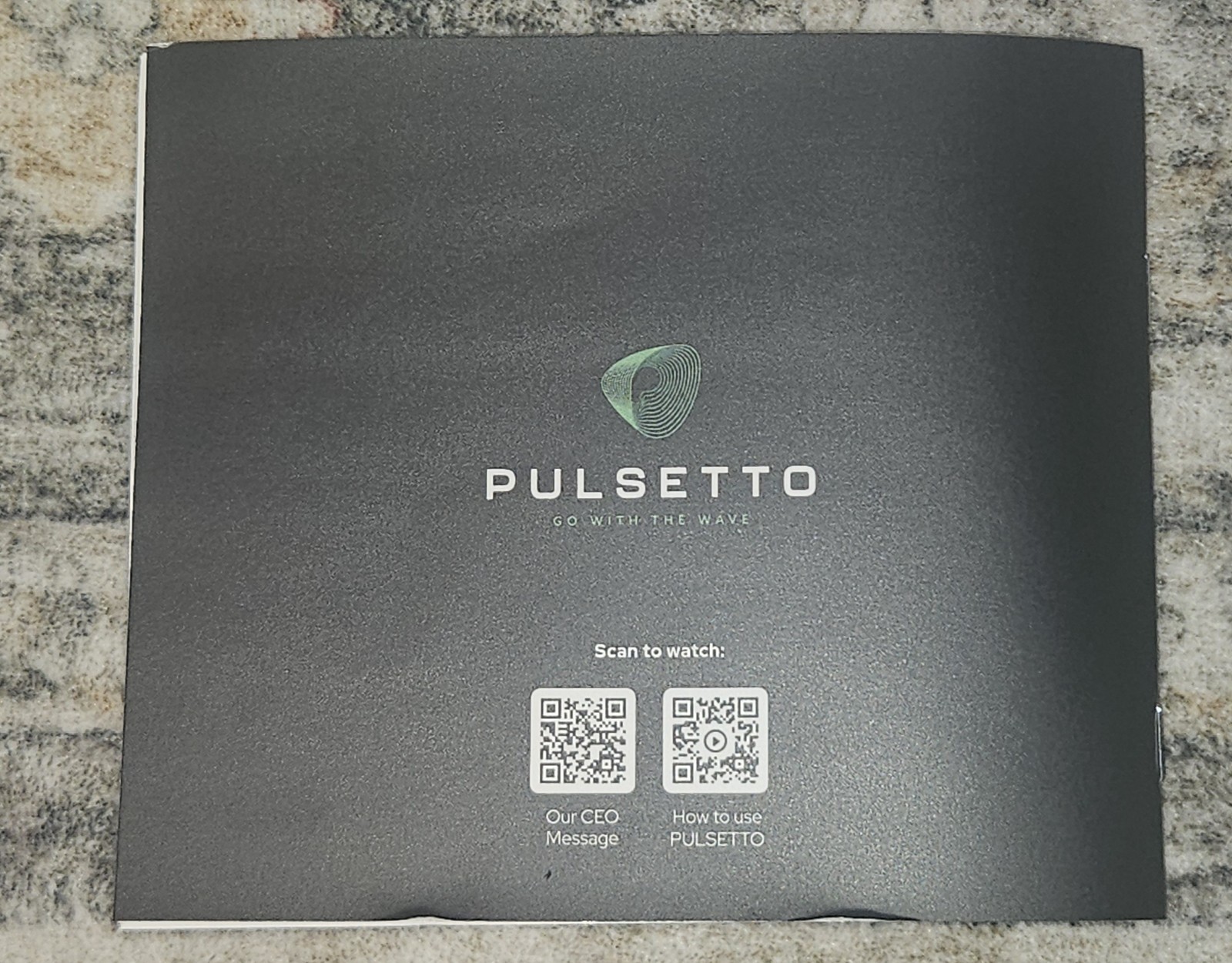 Pulsetto Neck Stress Stimulation Device, Black, Rechargeable, 3 Settings