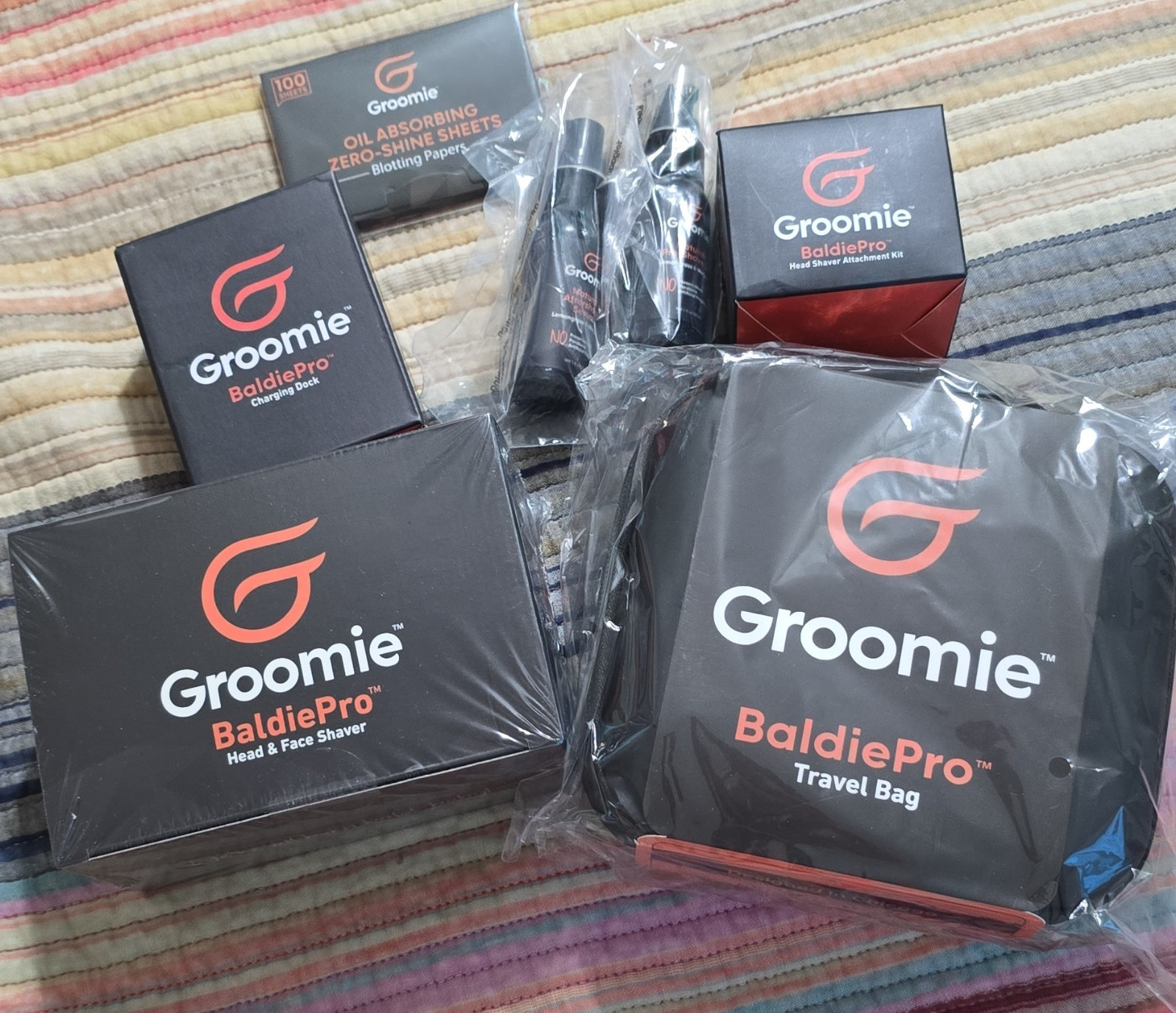 Groomie BaldiePro Head & Face Shaver Black Wet/Dry Waterproof Smart LED Display