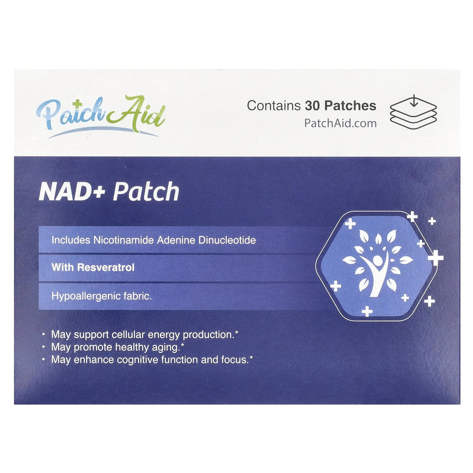 2 X PatchAid, NAD+ Patch , 30 Patches