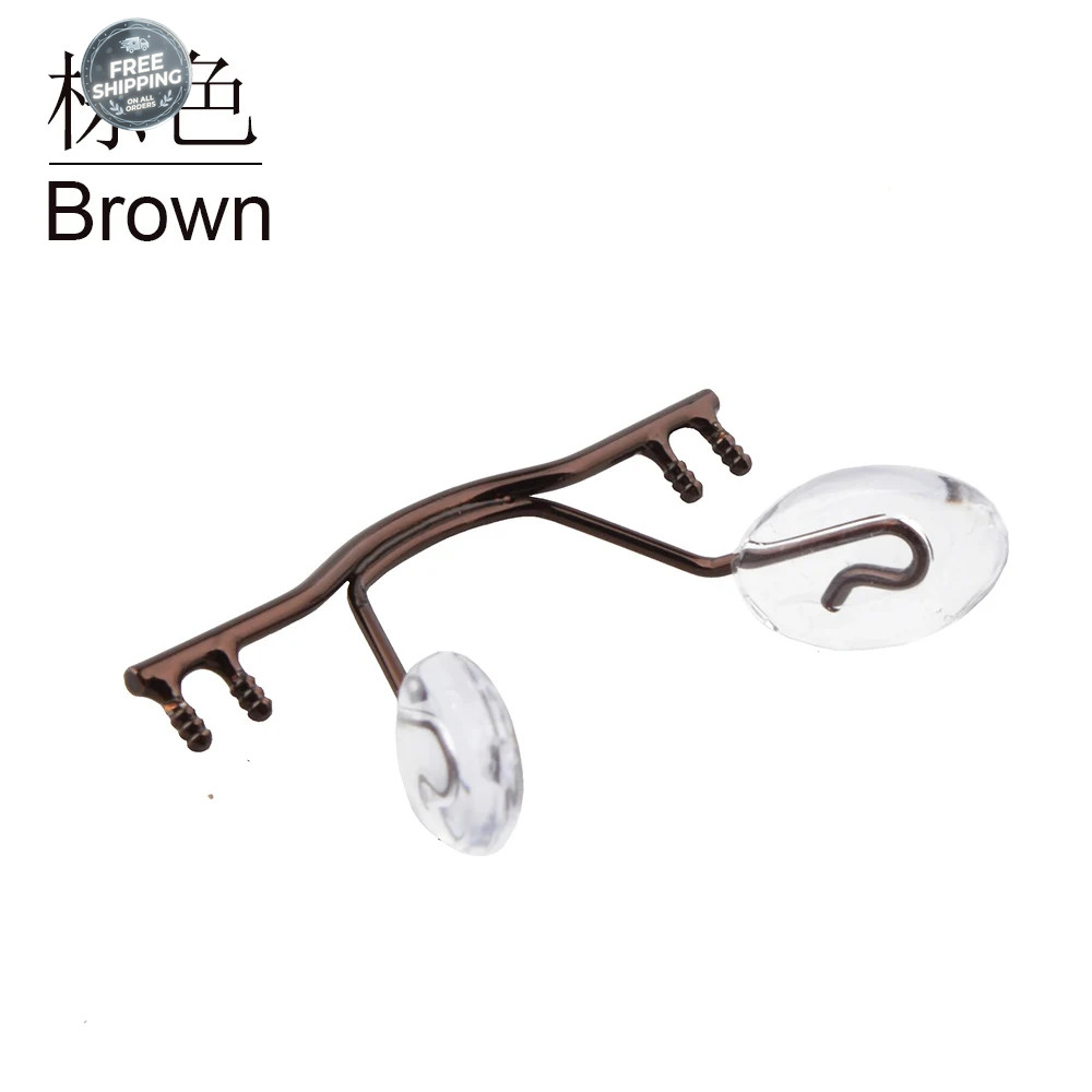 1pcs Eyeglasses Stainless Steel Bridges Replacement Part Rimless Nose Frame Top
