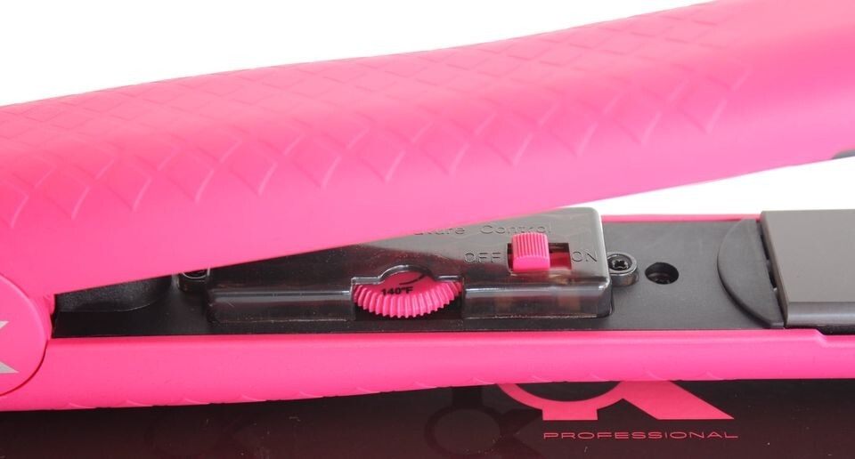 KOR Hair Straightener 100% Ceramic Pink & Purple Hair Iron 3 Years Warranty
