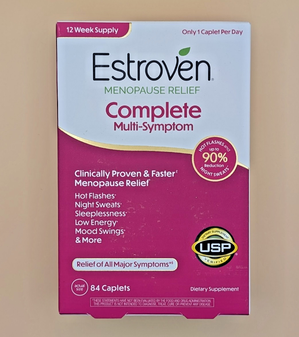 Estroven Complete Multi-Symptom Menopause Relief, 84 Caplets EXP 2027