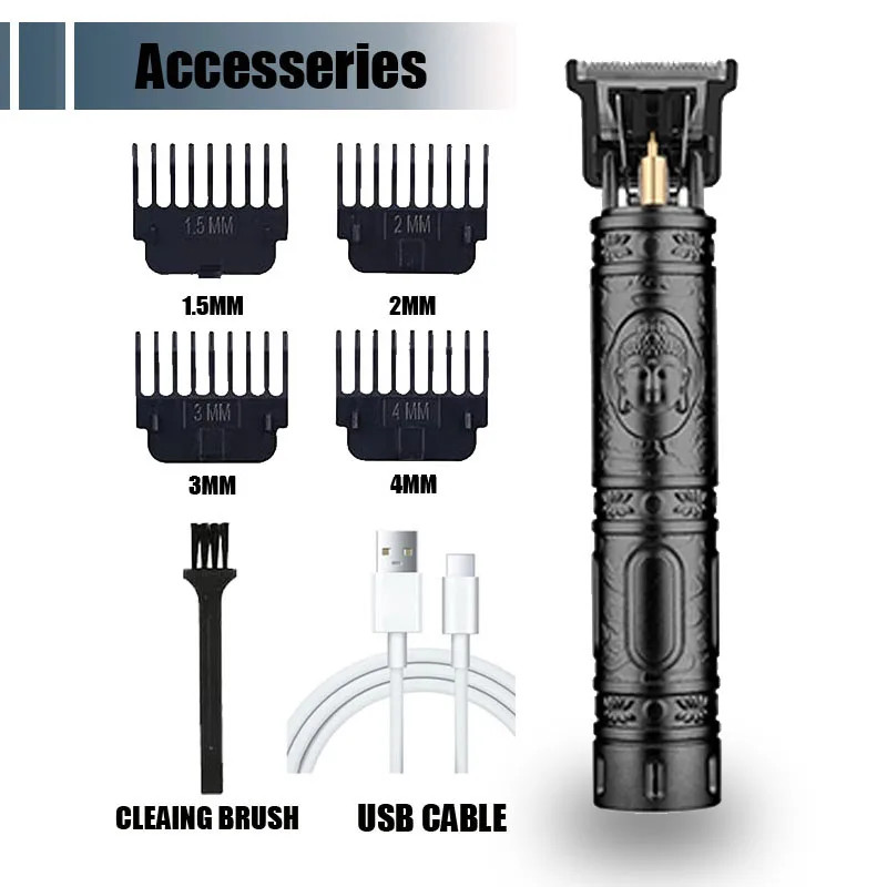 Portable Hairdressing Clipper USB Fast Charging Approaching Zero Gapped Cutting