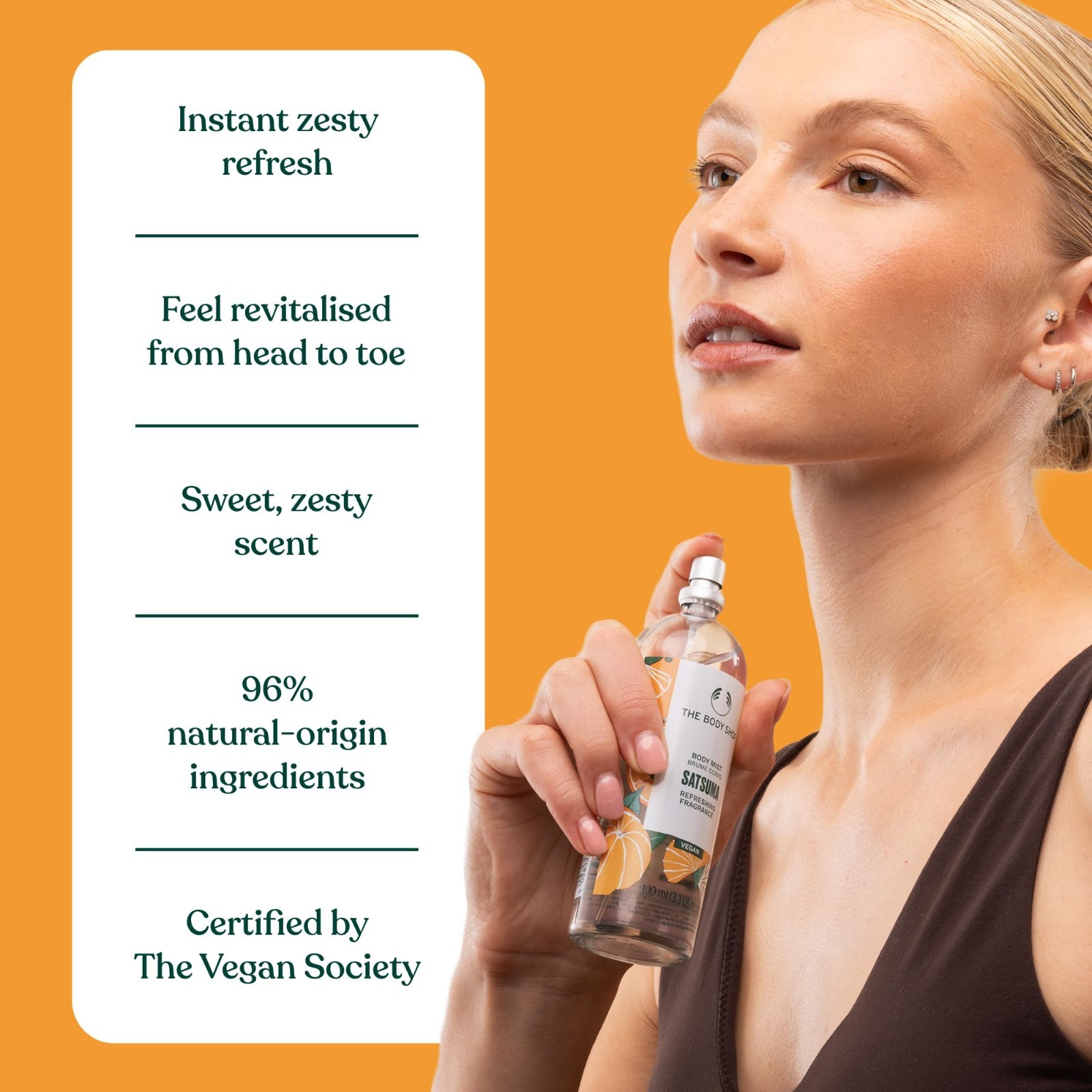 Refreshing Body Mist Spray | Lightweight Vegan Fragrance for All Skin Types | 10