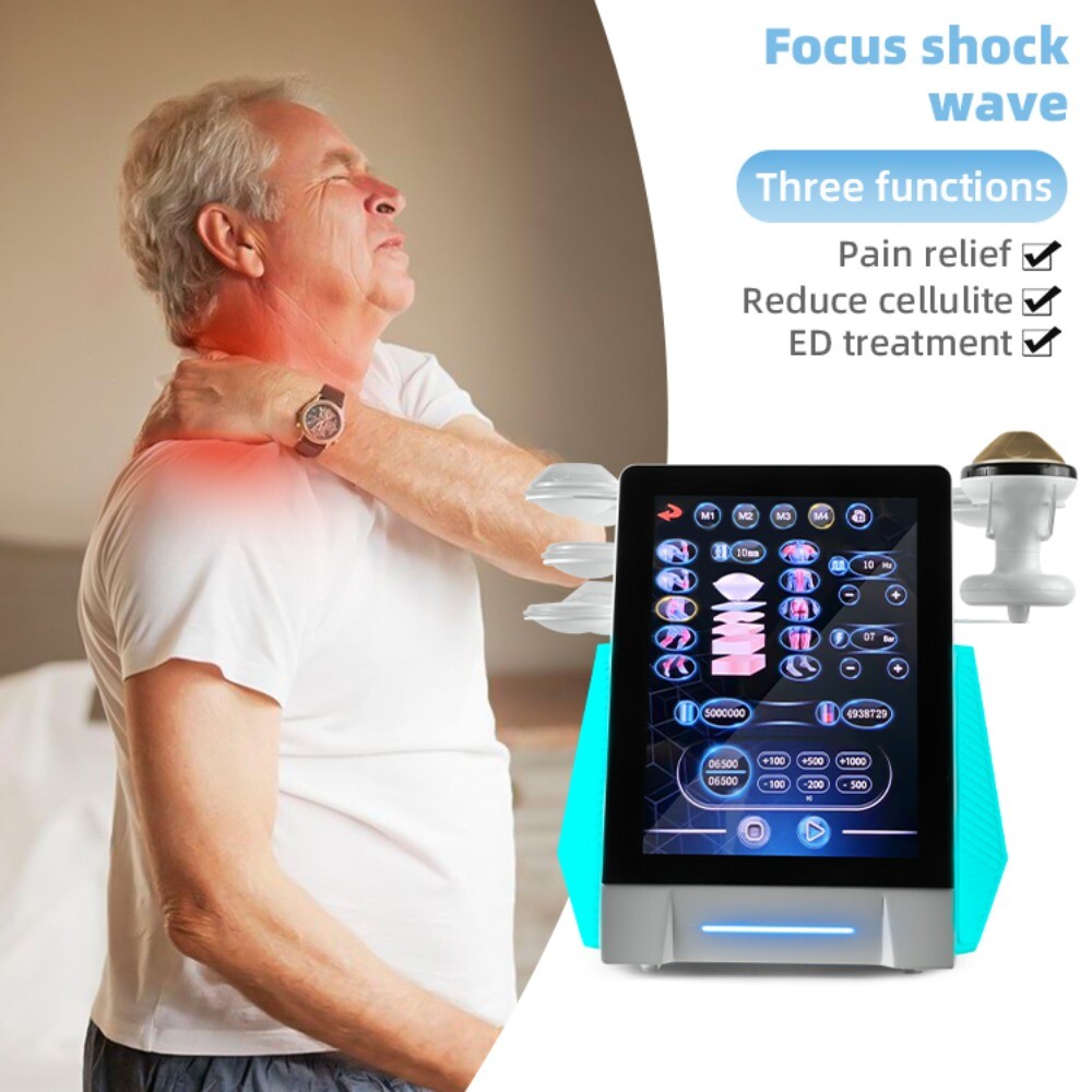 Piezo Wave ESWT Focused Shockwave Therapy Machine for Physio Pain Rehibilitation