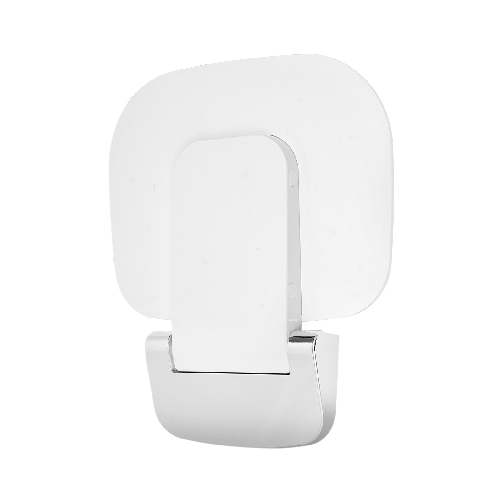 White ABS 90° Folding Shower Seat Bench Wall Mounted Seat Foldable Shower Seat