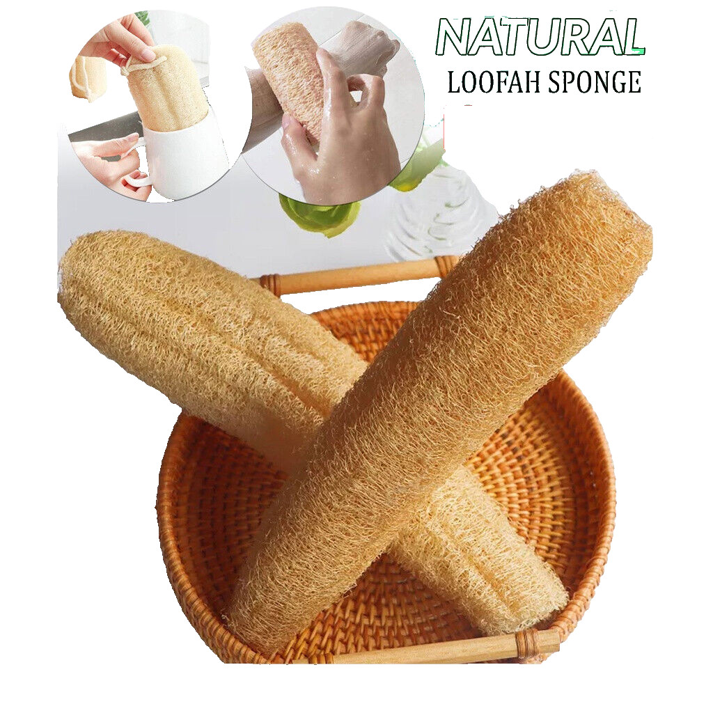NATURAL LUFFA BODY SCRUBBER–SET OF 5 PCS |25-30CM LONG |ECO-FRIENDLY | FREE POS