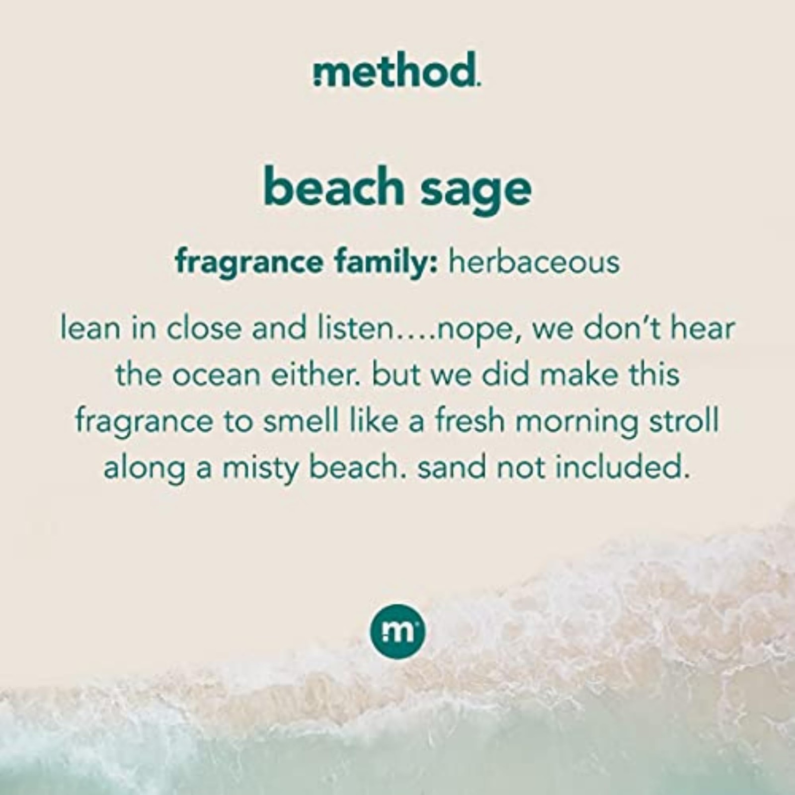 Fabric Softener Method Beach Sage 53.5oz 45 Loads Pack Ounces