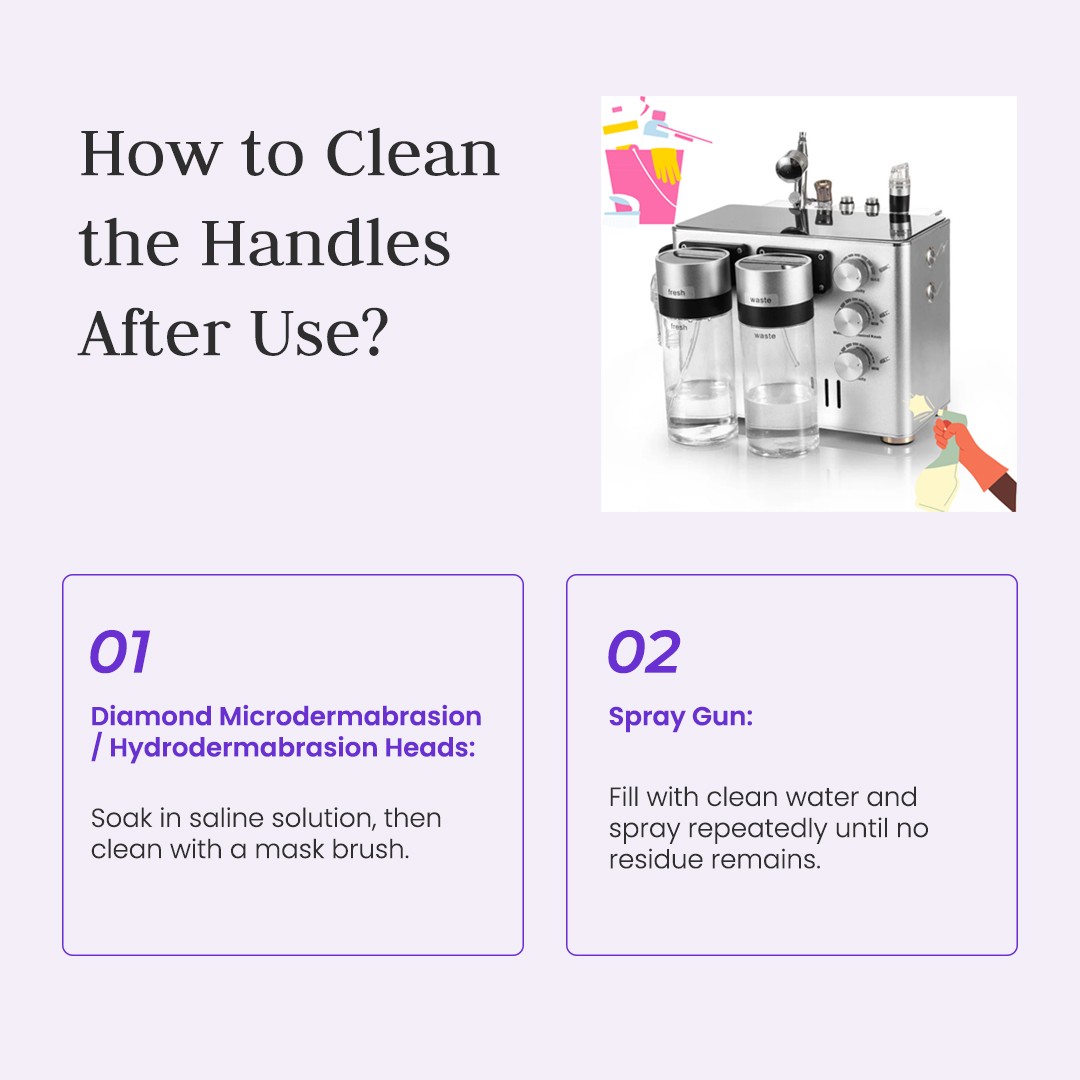 3 in 1 Hydro Dermabrasion Machine for Skin Cleanse + 3*400ml Aqua Peel Solution