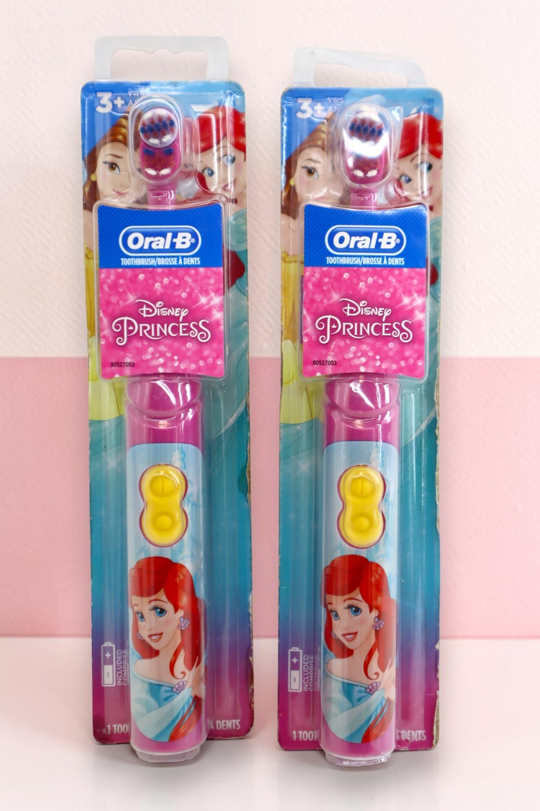 Oral-B, Kids, Battery Power Toothbrush, Soft, 3+ Years, Disney Princess, 2 Pack