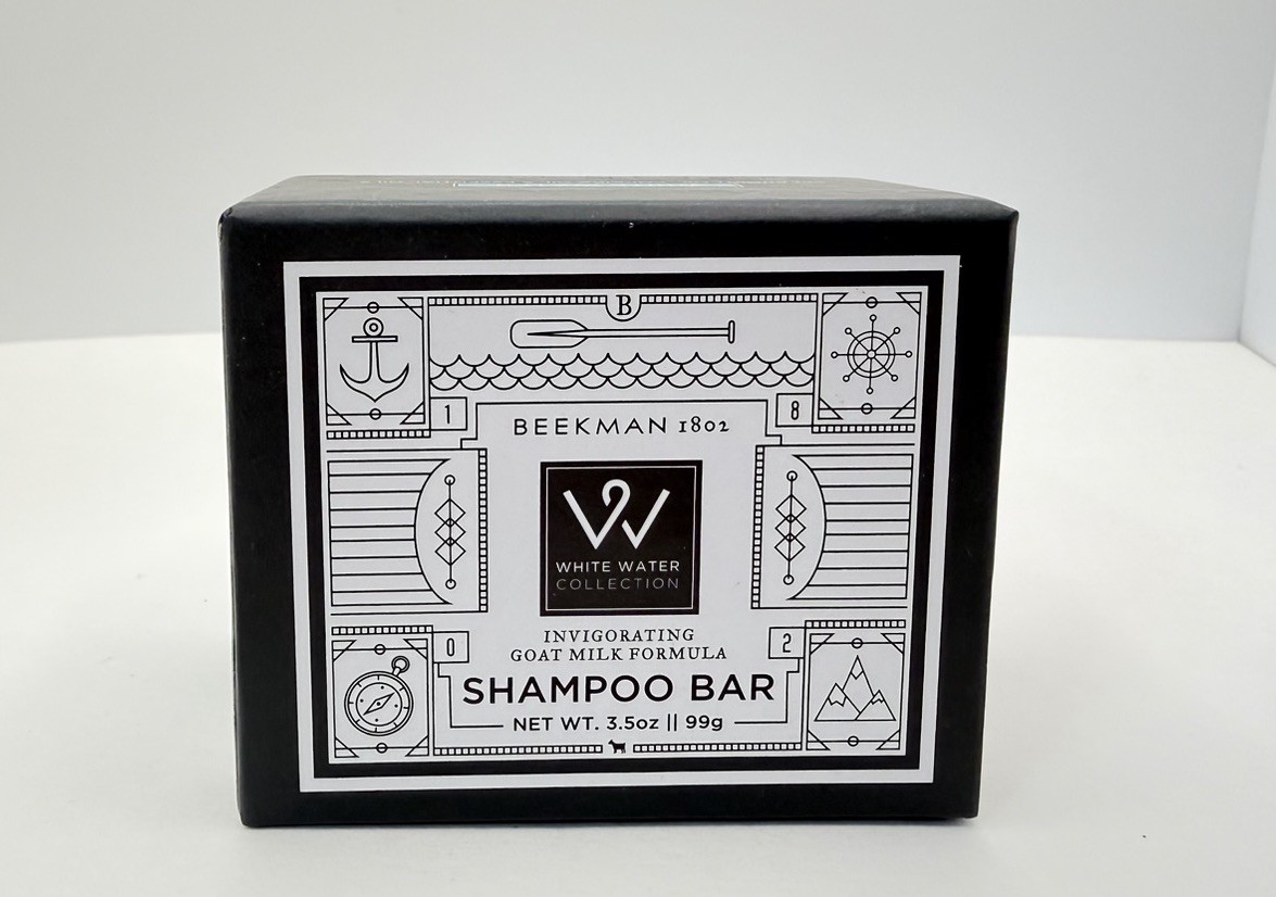 Beekman 1802 Hand Cut Shampoo Bar WHITE WATER Invigorating Goat Milk 3.5 oz NEW