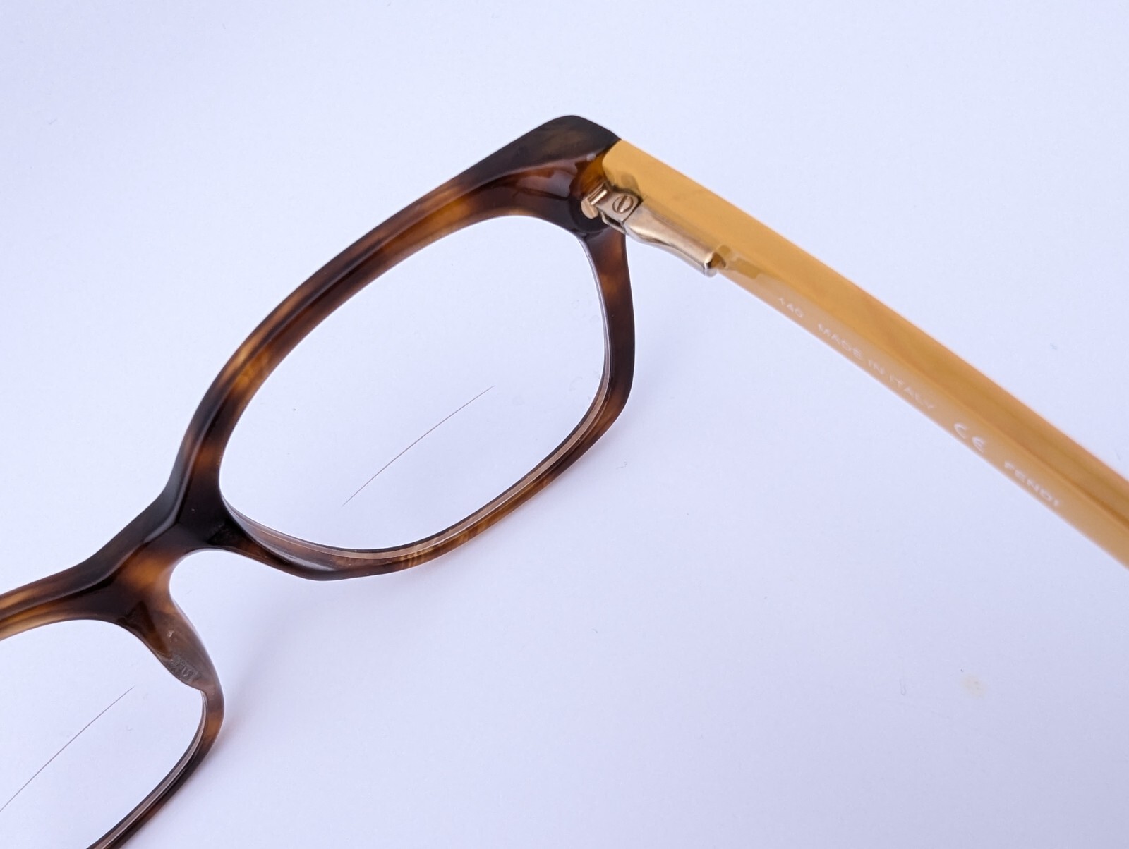 Fendi Eyeglasses, Frames Only, F1031 210 Brown, 52-17-140, Plastic, Italy