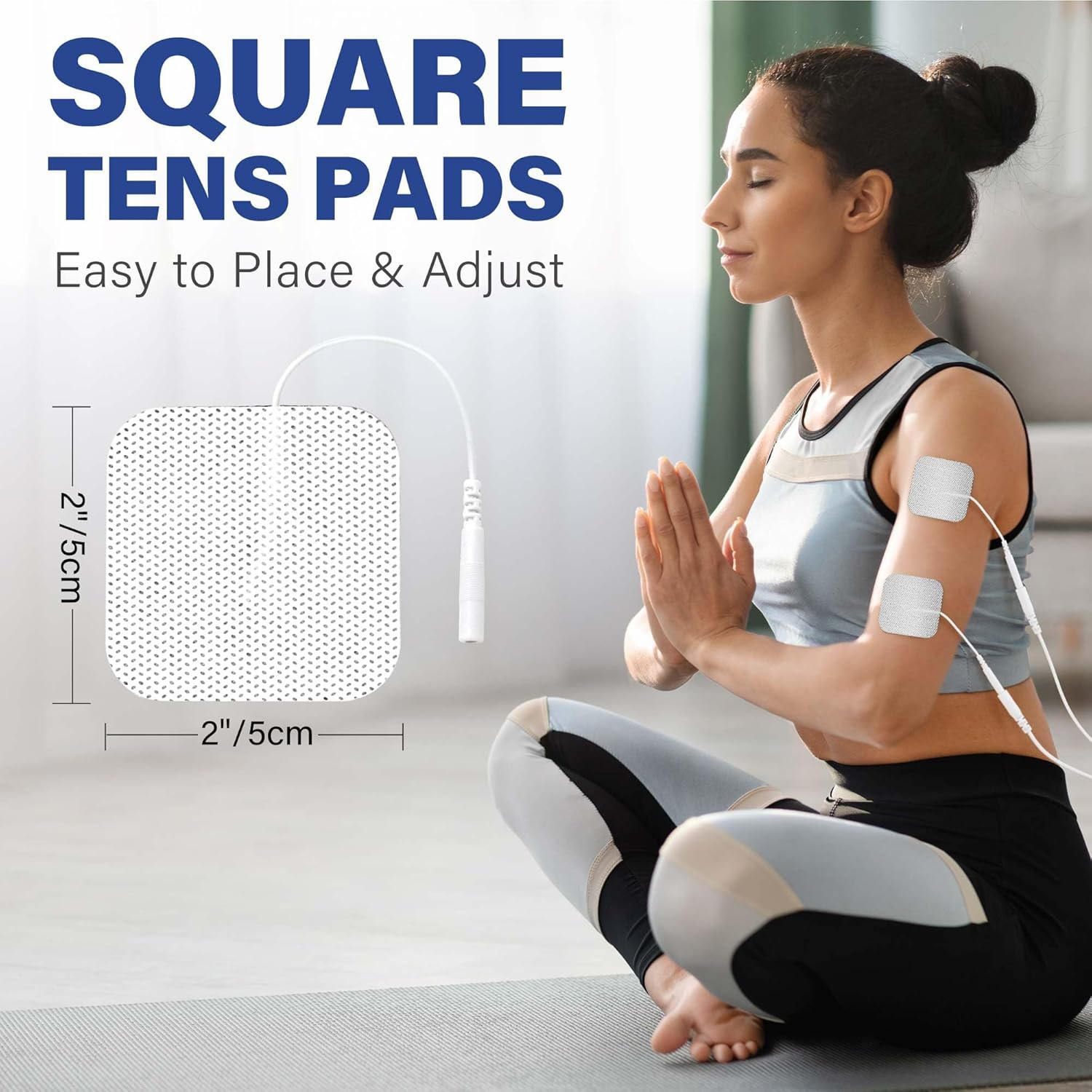 40 TENS Electrode Pads EMS Replacement Unit 7000 3000 2×2 Muscle Stimulator BULK