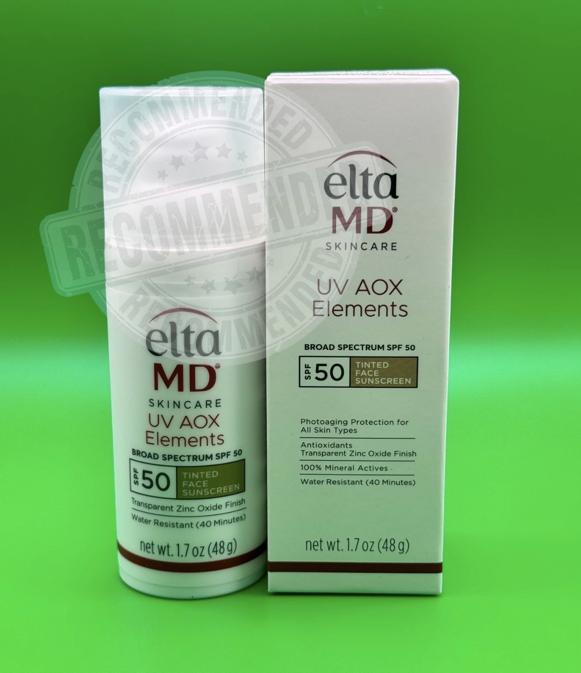 Elta MD UV AOX Elements Broad Spectrum SPF 50 TINTED** EXP 02-2029