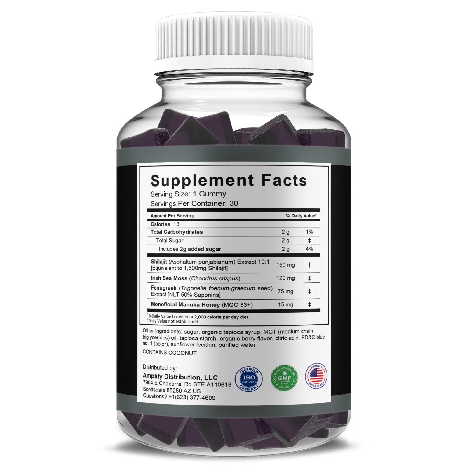 Manhood Plus Gummies for Men ManhoodPlus Supplement (1 Month Supply)